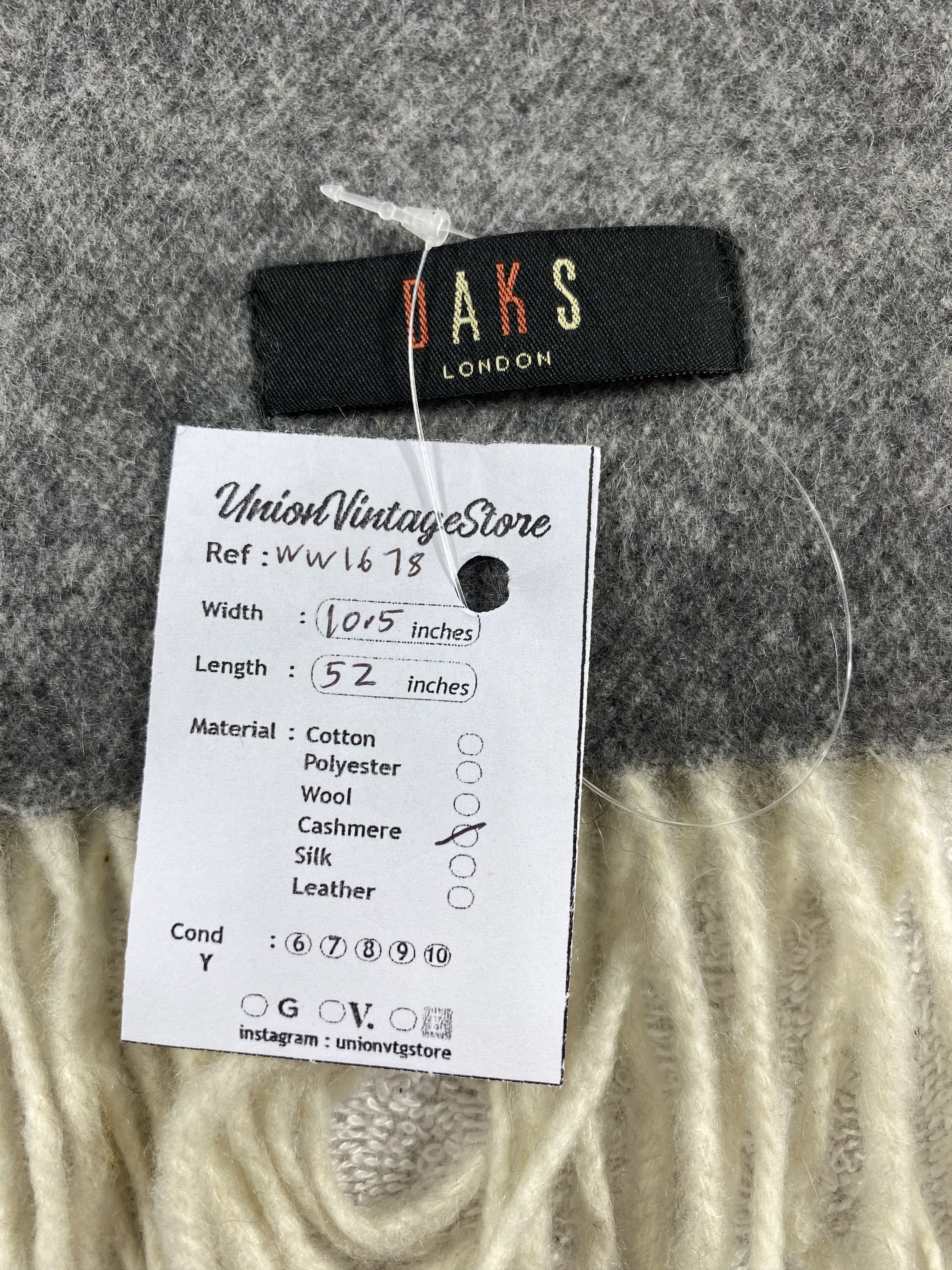 DAKS Daks London Scarf / Muffler / Neckwear - WW1678 Size ONE SIZE - 4 Thumbnail