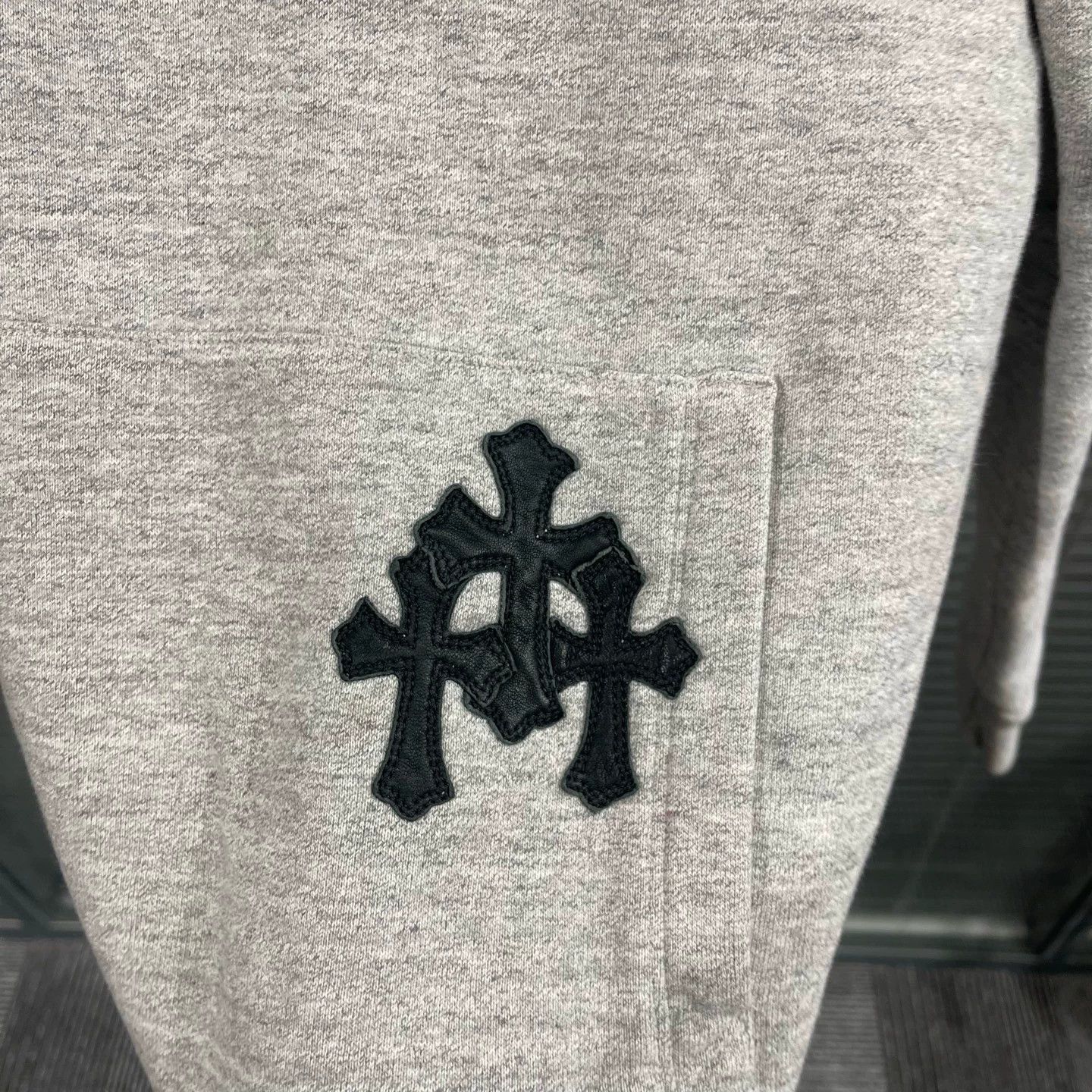Chrome Hearts Chrome Hearts Gray Patch Cross Silver Buckle Hoodie S Size US S / EU 44-46 / 1 - 5 Thumbnail