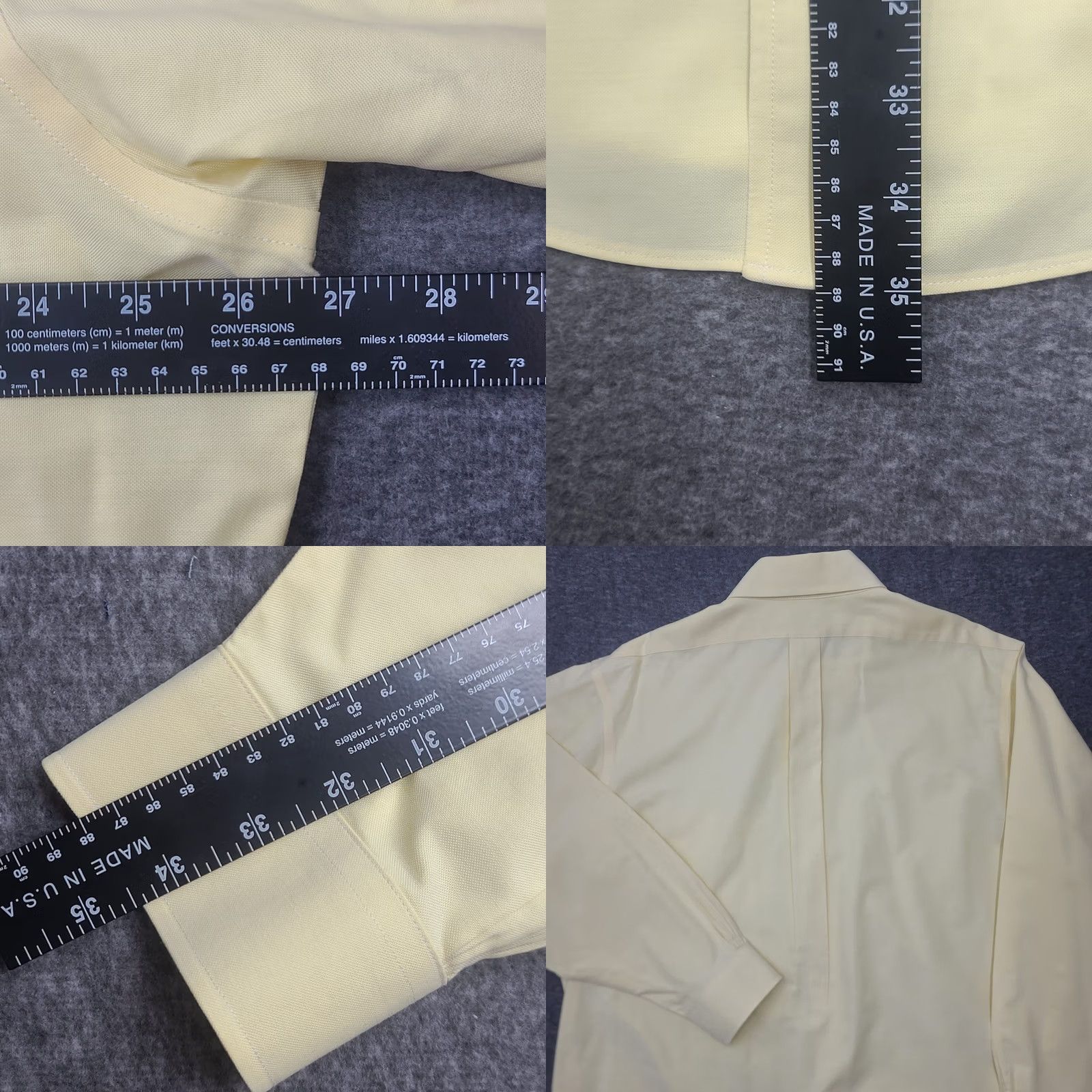 Brooks Brothers VINTAGE: No Brooks Brothers Non-Iron Shirt 18 34 Slim Yellow Supima Cotton Button-Down Shirt Mens Big & Tall Slim fit Long Sleeve 18 in Yellow Size US XXL / EU 58 / 5 - 8 Thumbnail