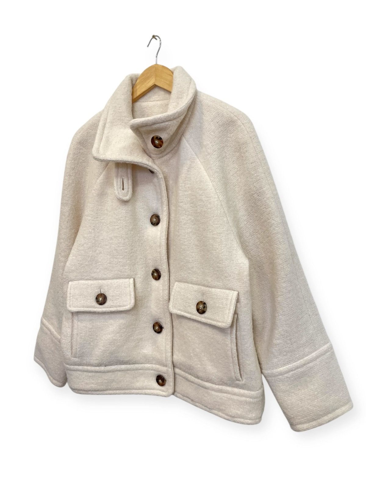 Sezane Sézane Wool-Blend Jacket – Size FR38 – Made in Bulgaria Size S / US 4 / IT 40 - 2 Thumbnail