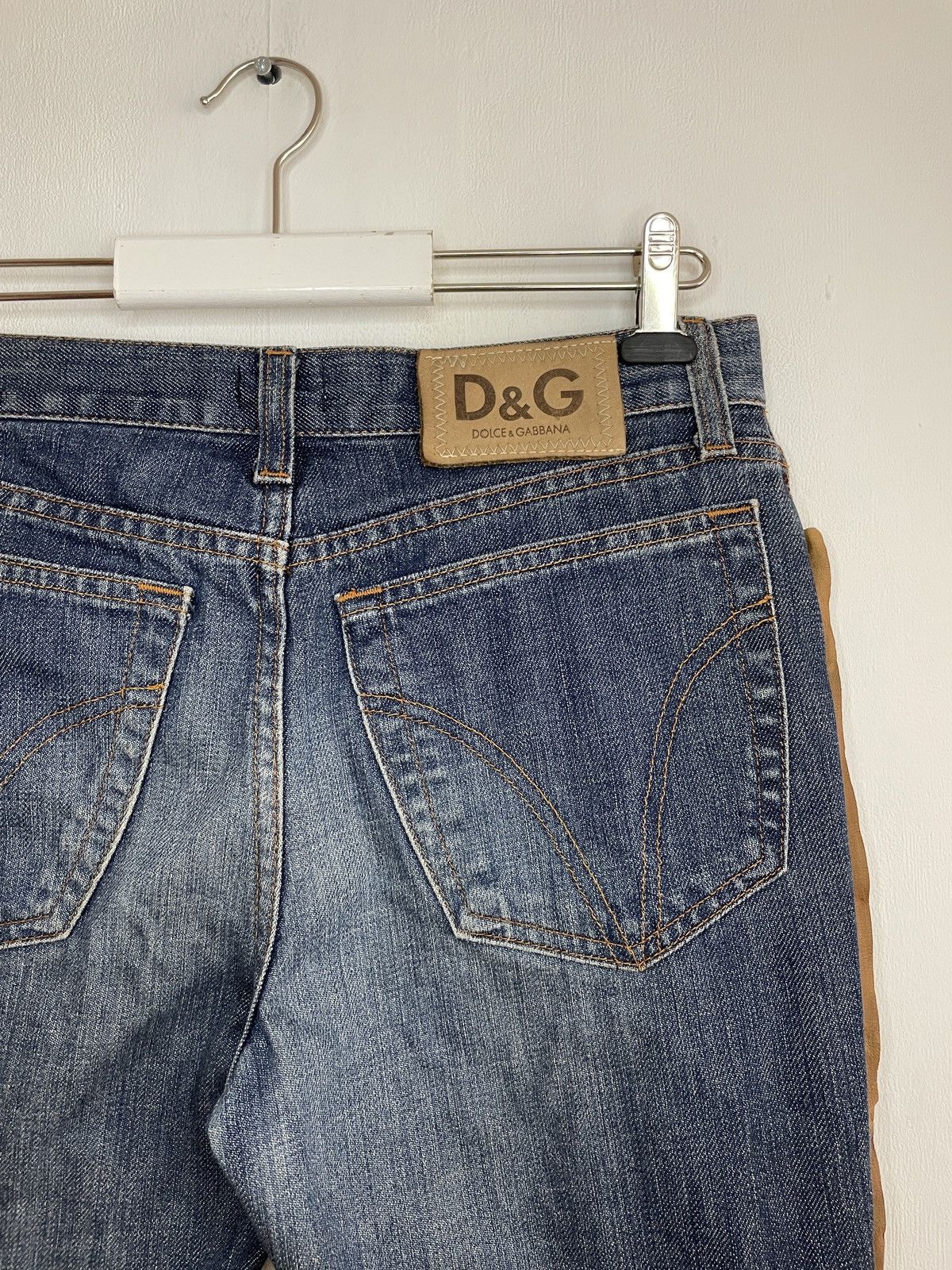 Dolce & Gabbana Dolce & Gabbana Suede Double-Sided Vintage Jeans Size 28" / US 6 / IT 42 - 6 Thumbnail