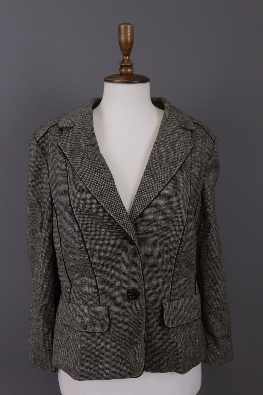 Polo Ralph Lauren Laurel Gray Luxury Single Breasted Wool Jacket Size 42 Size M / US 6-8 / IT 42-44 - 1 Thumbnail