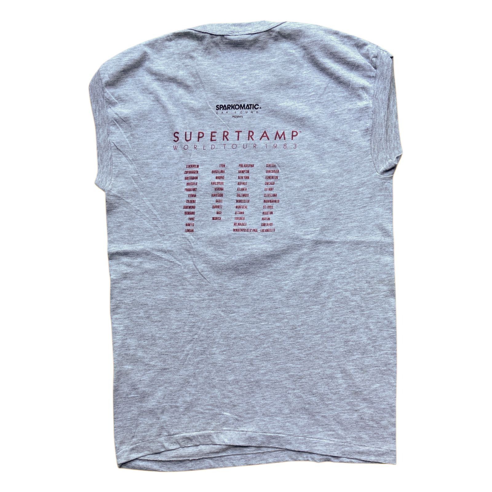 Other Vintage Supertramp 1983 World Tour Sleeveless Gray T-Shirt 5 Size US S / EU 44-46 / 1 - 2 Thumbnail