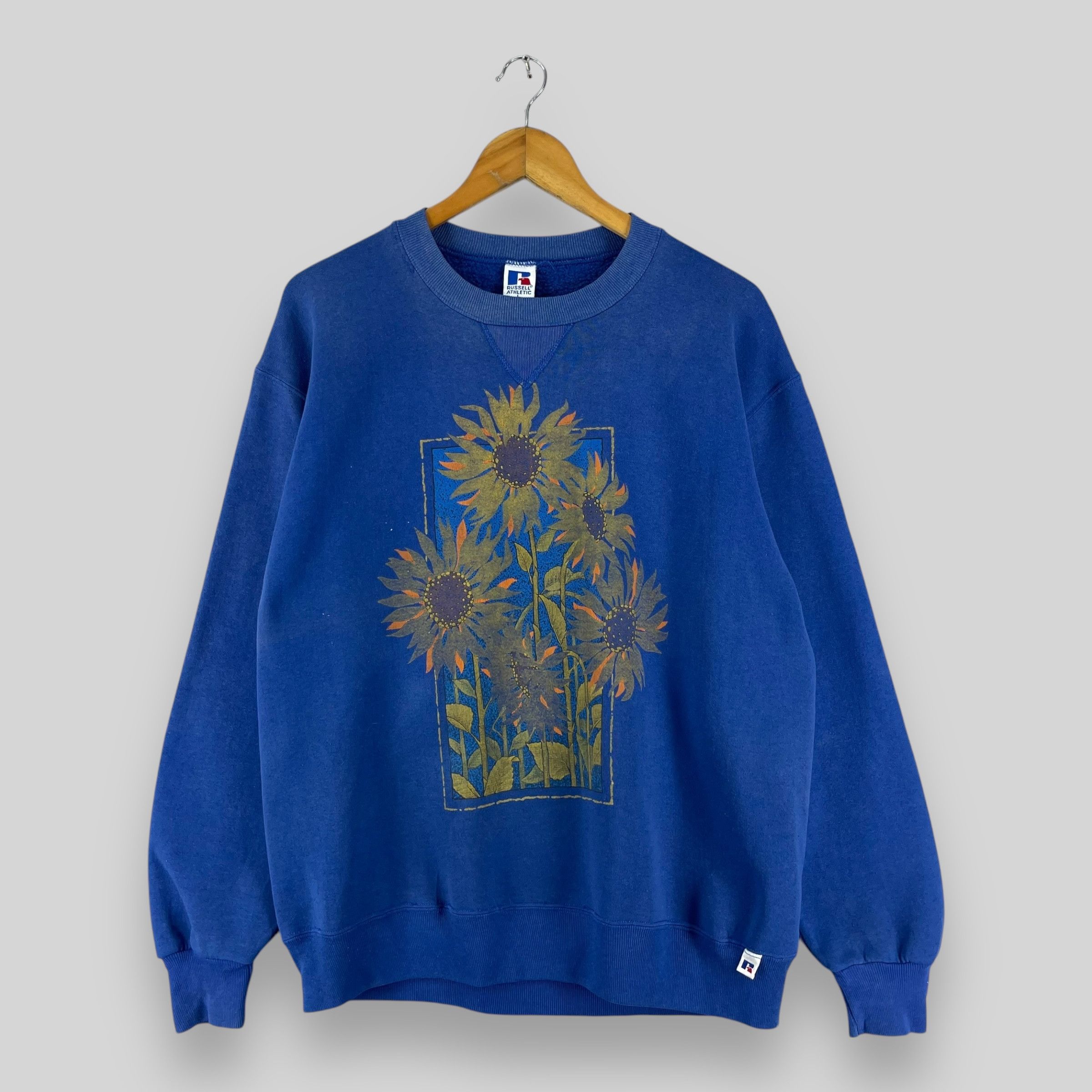 Vintage Vintage SUNFLOWER Pop Art Painting Crewneck Sweatshirt Size US L / EU 52-54 / 3 - 1 Thumbnail
