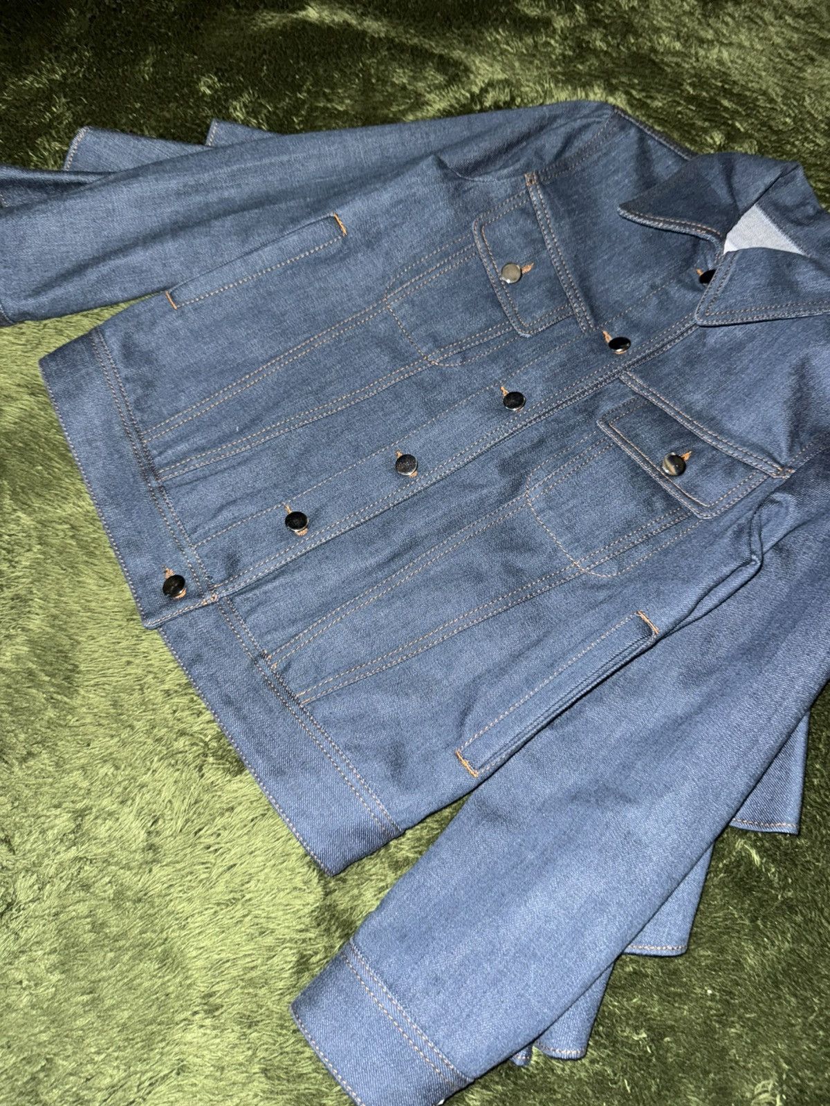 MM6 [36] MM6 Maison Margiela Made in Italy Ruffle Denim Jacket Size S / US 4 / IT 40 - 5 Thumbnail