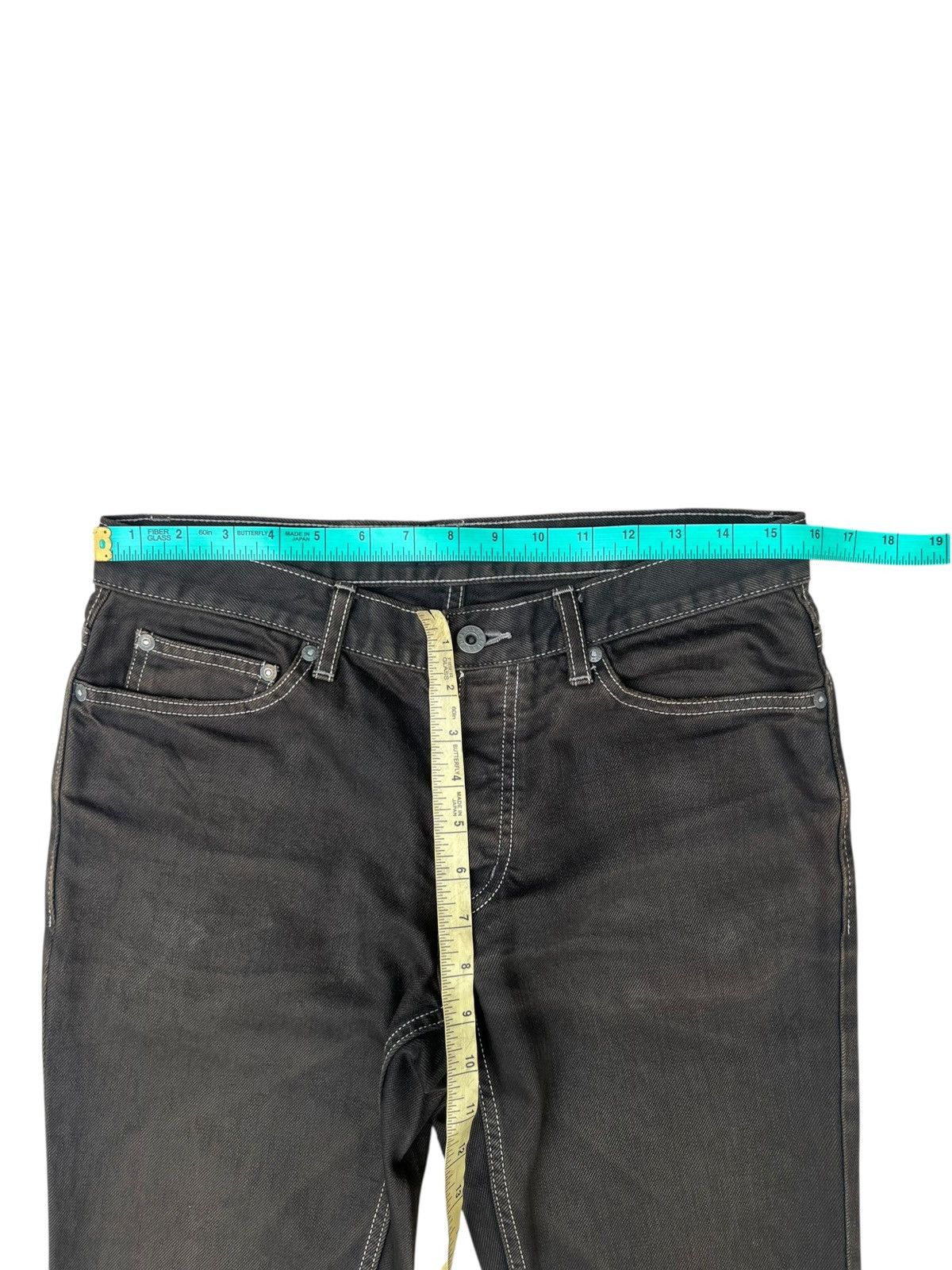 Lounge Lizard Lounge Lizard Waxed Denim Jeans Size US 30 / EU 46 - 2 Thumbnail