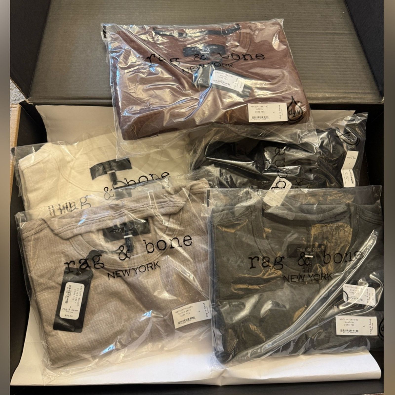 Rag & Bone T Shirt Bundle - NWT Core Short Sleeve 5 Shirts L
