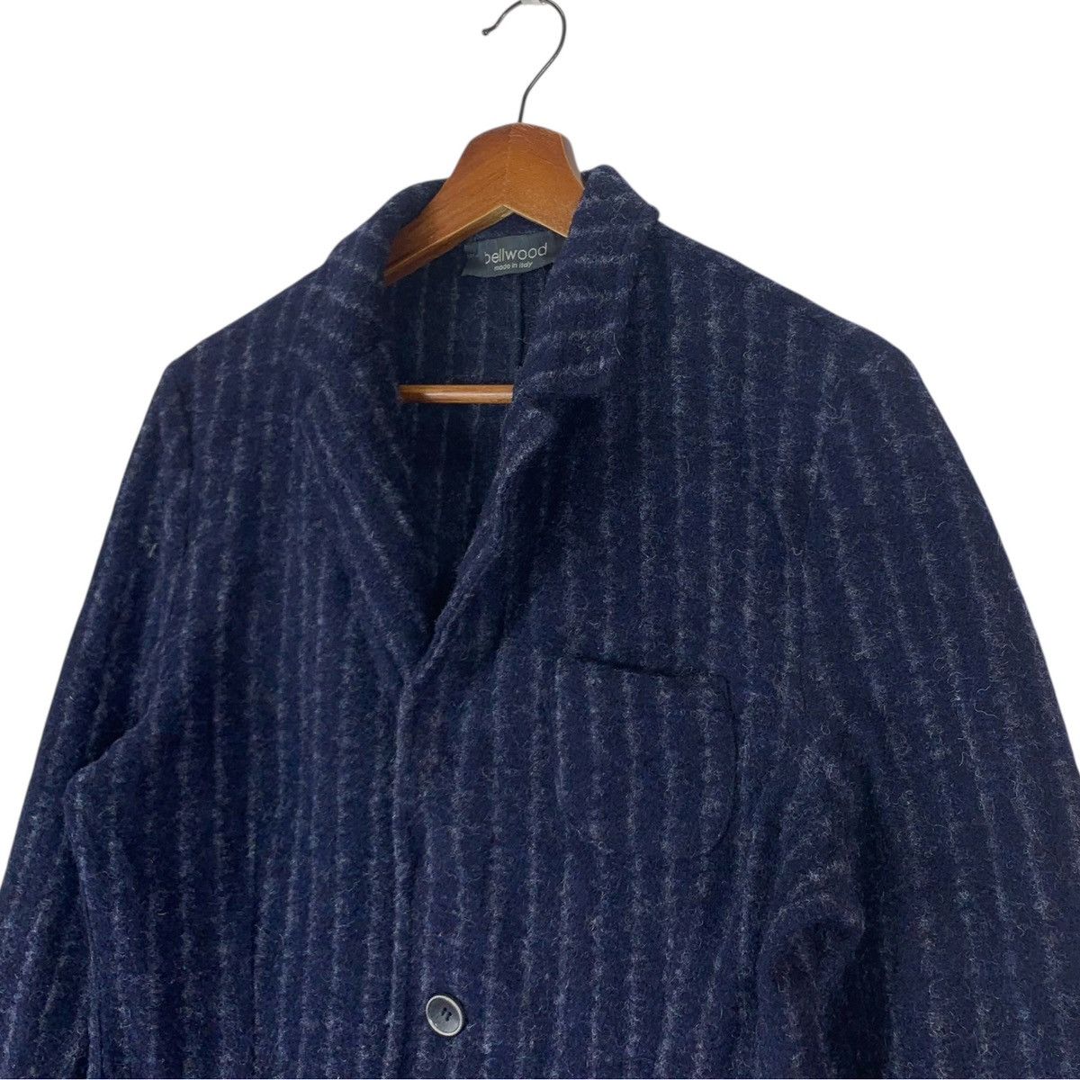 Bellwood × Designer × Japanese Brand Vintage Bellwood Stripe Wool Jacket Size US S / EU 44-46 / 1 - 4 Thumbnail