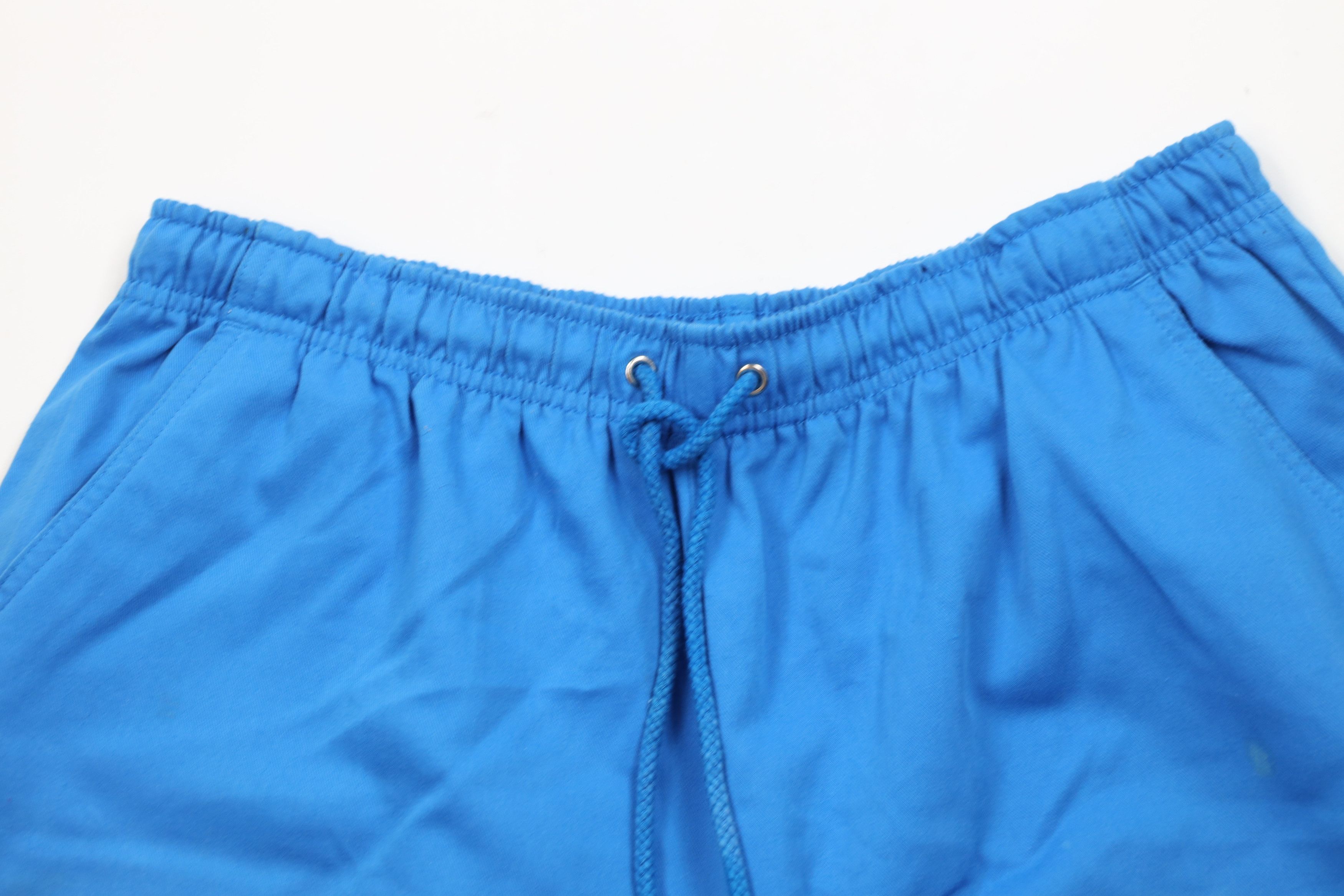 Vintage Vintage 90s Streetwear Blank Above Knee Shorts Blue Cotton Size US 36 / EU 52 - 2 Thumbnail
