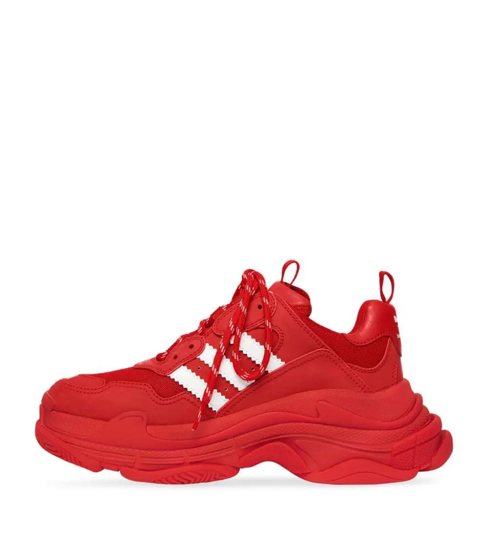 Balenciaga o1w1db10824 Triple S Sneakers in Red Size US 10 / EU 43 - 4 Thumbnail