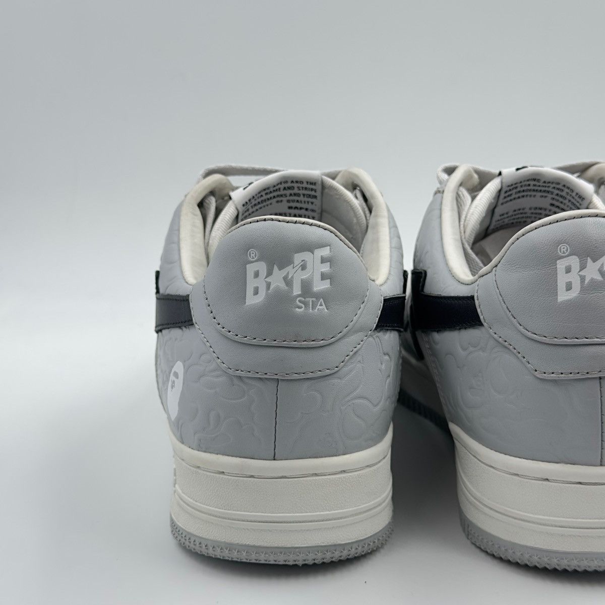 Bape A Bathing Ape Bapesta Grey/Black 2021 Size US 10 / EU 43 - 13 Thumbnail