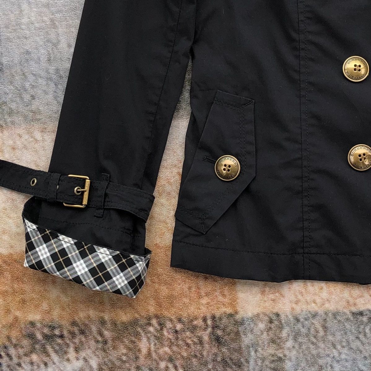 Burberry Burberry London Blue Label Gold Button Peacoat Women Jacket Size S / US 4 / IT 40 - 6 Thumbnail