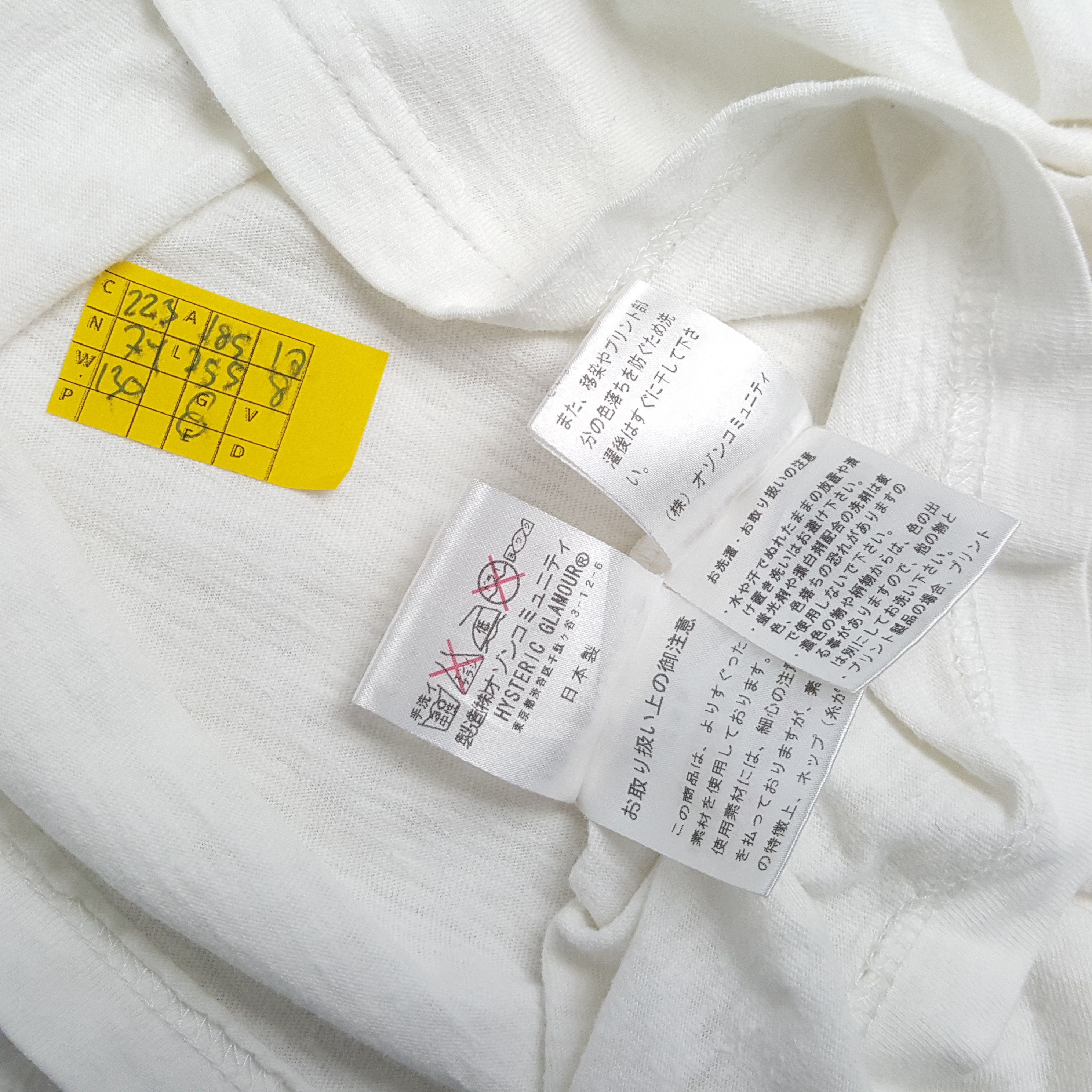 Hysteric Glamour × Japanese Brand × Vintage Vintage HYSTERIC GLAMOUR Japanese Fashion Brand T-Shirts Size US S / EU 44-46 / 1 - 4 Thumbnail