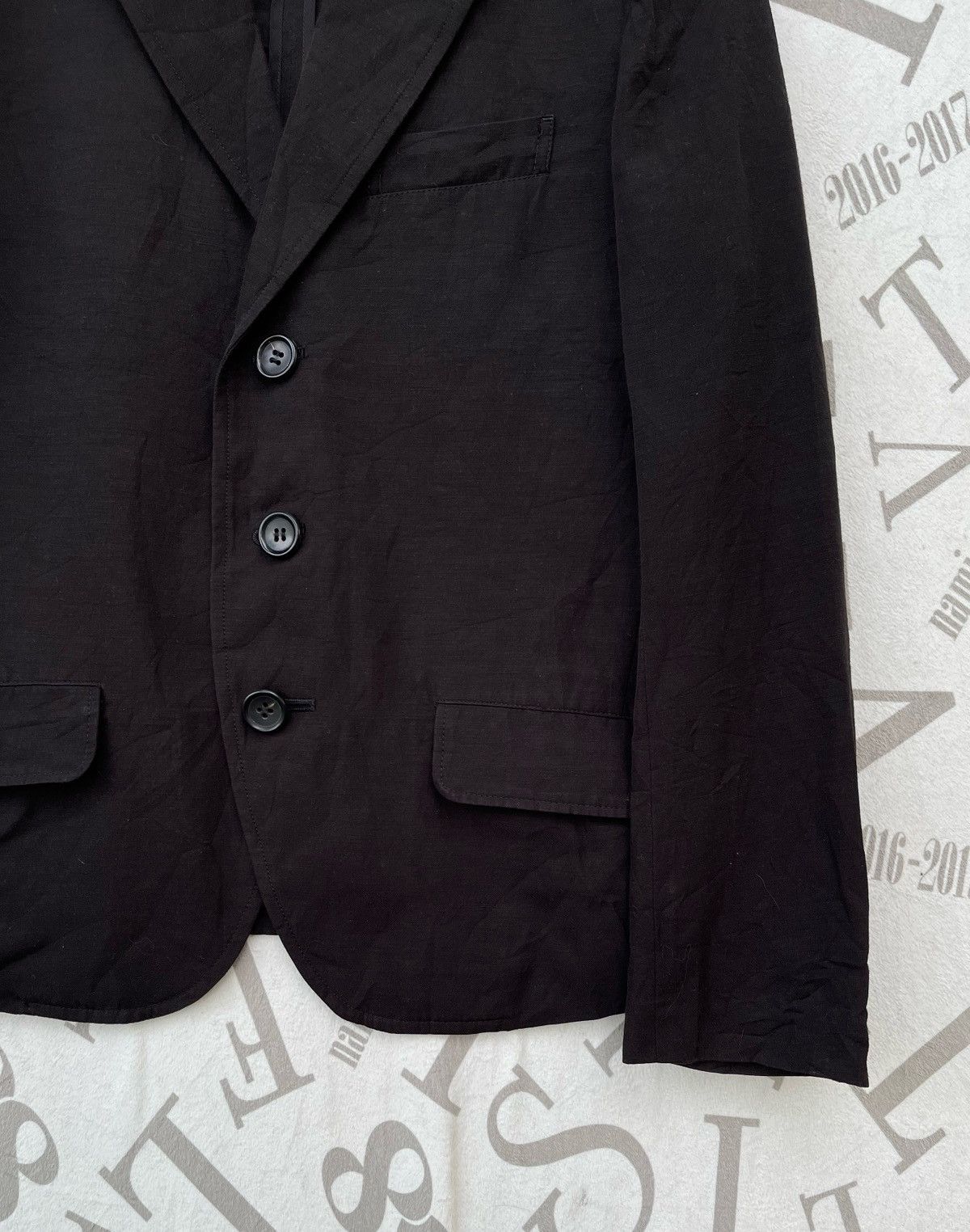 Yohji Yamamoto 🔥S/S 2004 Y's by Yohji Yamamoto Tailored Black Blazer Jacket Size S / US 4 / IT 40 - 10 Thumbnail