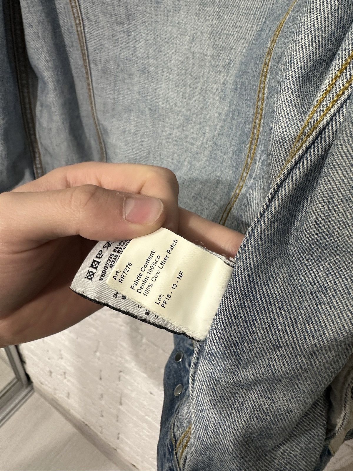 R13 R13 Sky Trucker Distressed Denim Holly Wash Women’s XS Size XS / US 0-2 / IT 36-38 - 13 Thumbnail