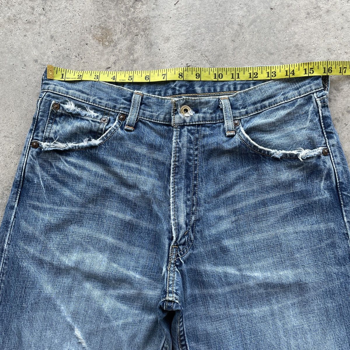 Levi's Vintage Clothing Vintage Levi’s 503 Distressed Faded Denim Jeans Pants W31 Size US 31 - 5 Thumbnail