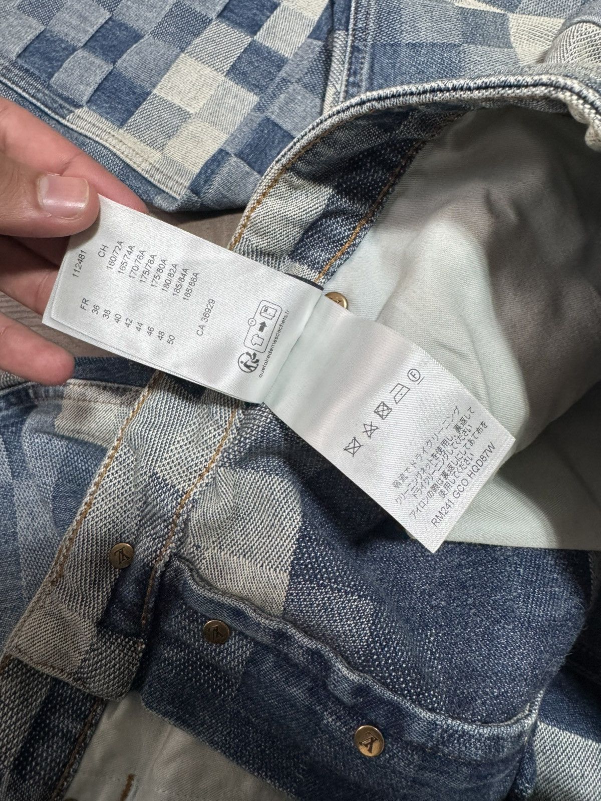 Louis Vuitton Louis Vuitton Pixel Denim Jeans Size 32 Size US 32 / EU 48 - 7 Thumbnail