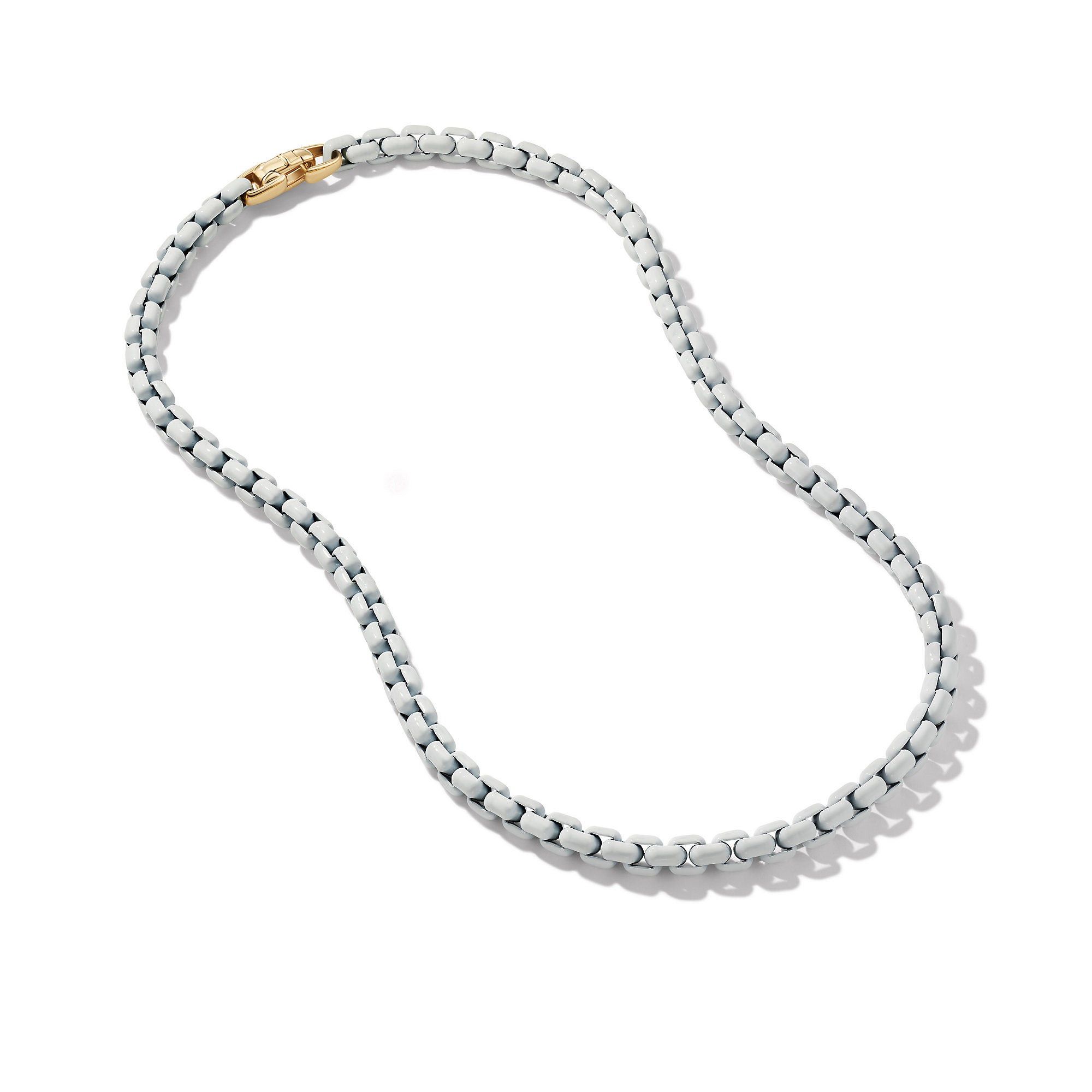 David Yurman o1w1db10525 N17517 Necklace in White Acrylic with 14K Gold Size ONE SIZE - 3 Thumbnail