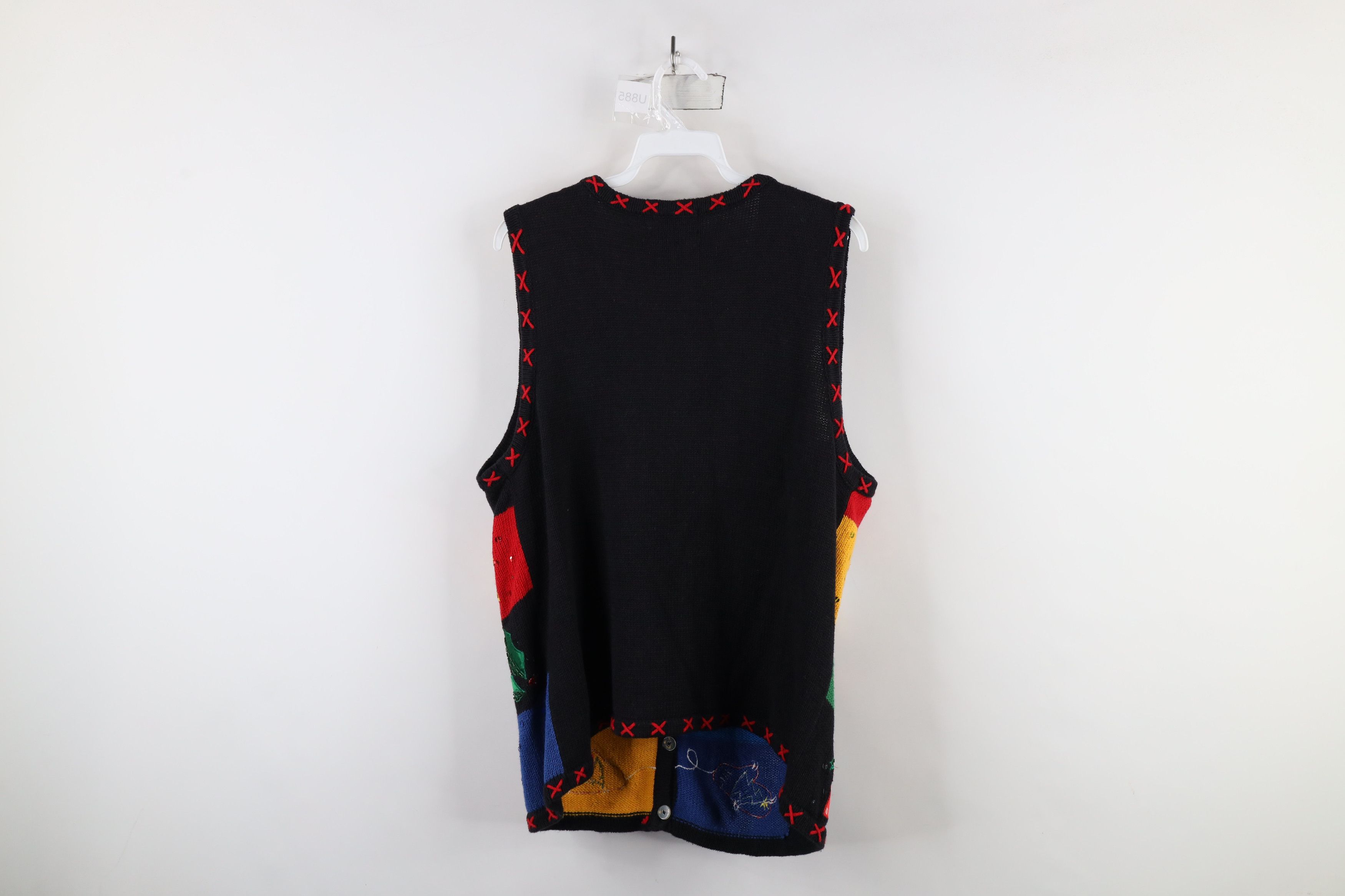 Vintage Vintage 90s Streetwear Christmas Cardigan Sweater Vest Size L / US 10 / IT 46 - 12 Thumbnail