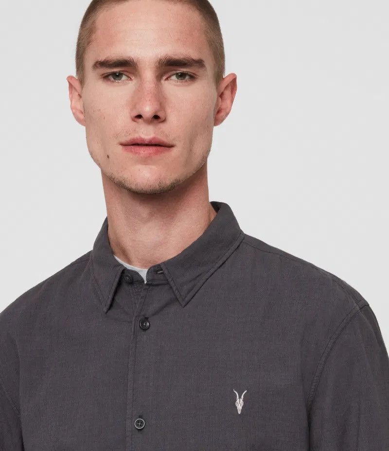 Allsaints × Vintage 🔥 Allsaints Wayland LS Shirt Linen Cotton Long Sleeve Button Size US S / EU 44-46 / 1 - 2 Thumbnail