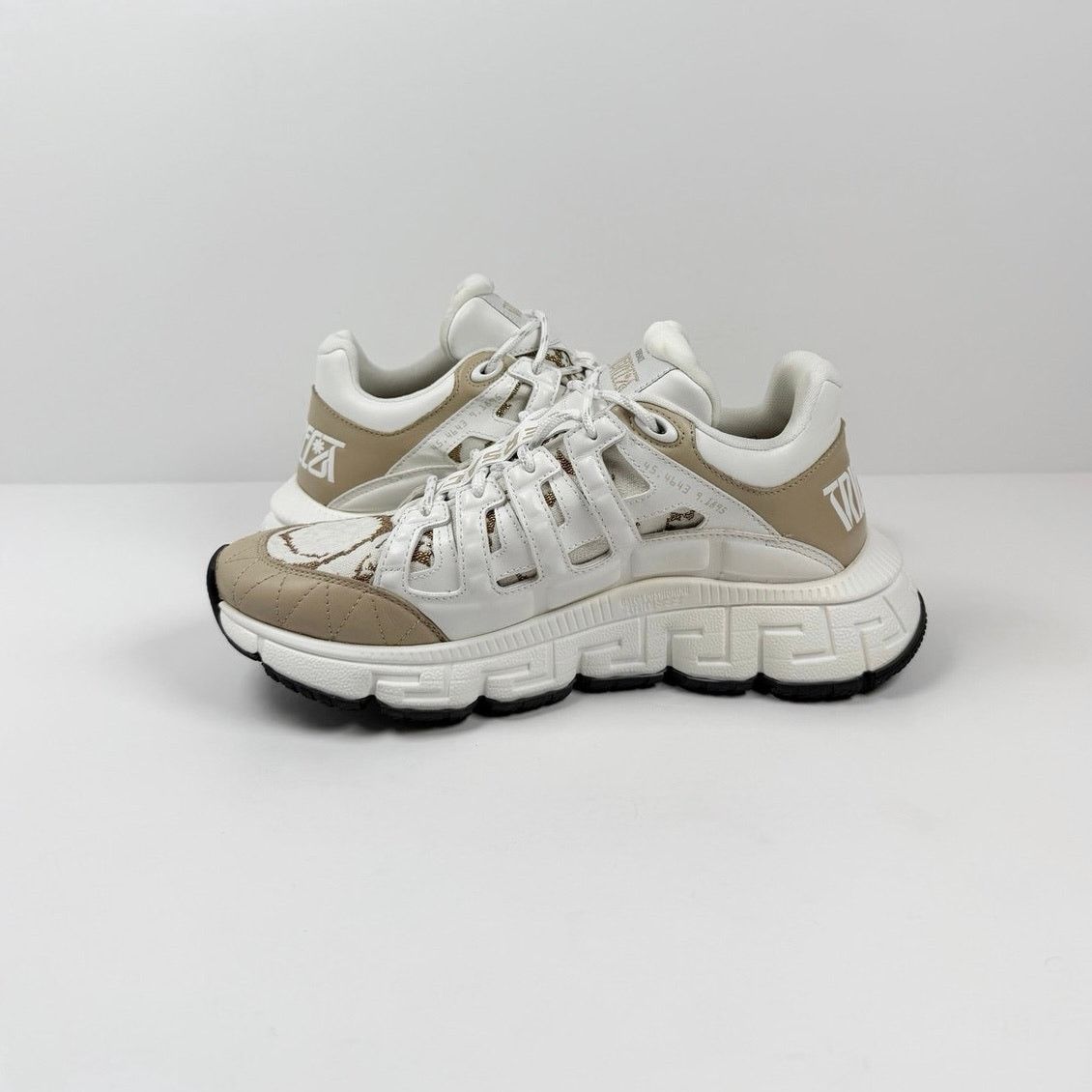 Versace Size 41EU/8US - Versace Trigreca White Gold Size US 8 / EU 41 - 6 Thumbnail