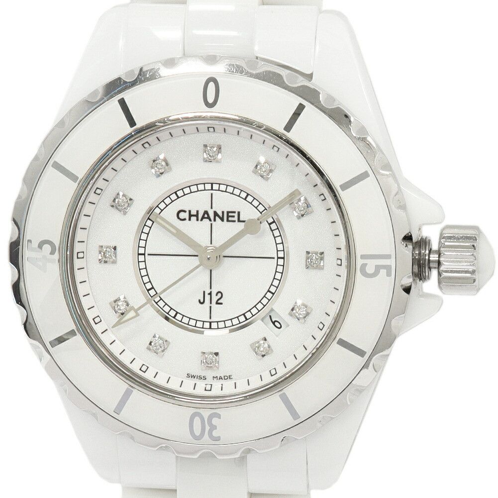 Chanel Chanel Chanel J12 White Ceramic Ceramic Quartz H1628 Size ONE SIZE - 1 Thumbnail
