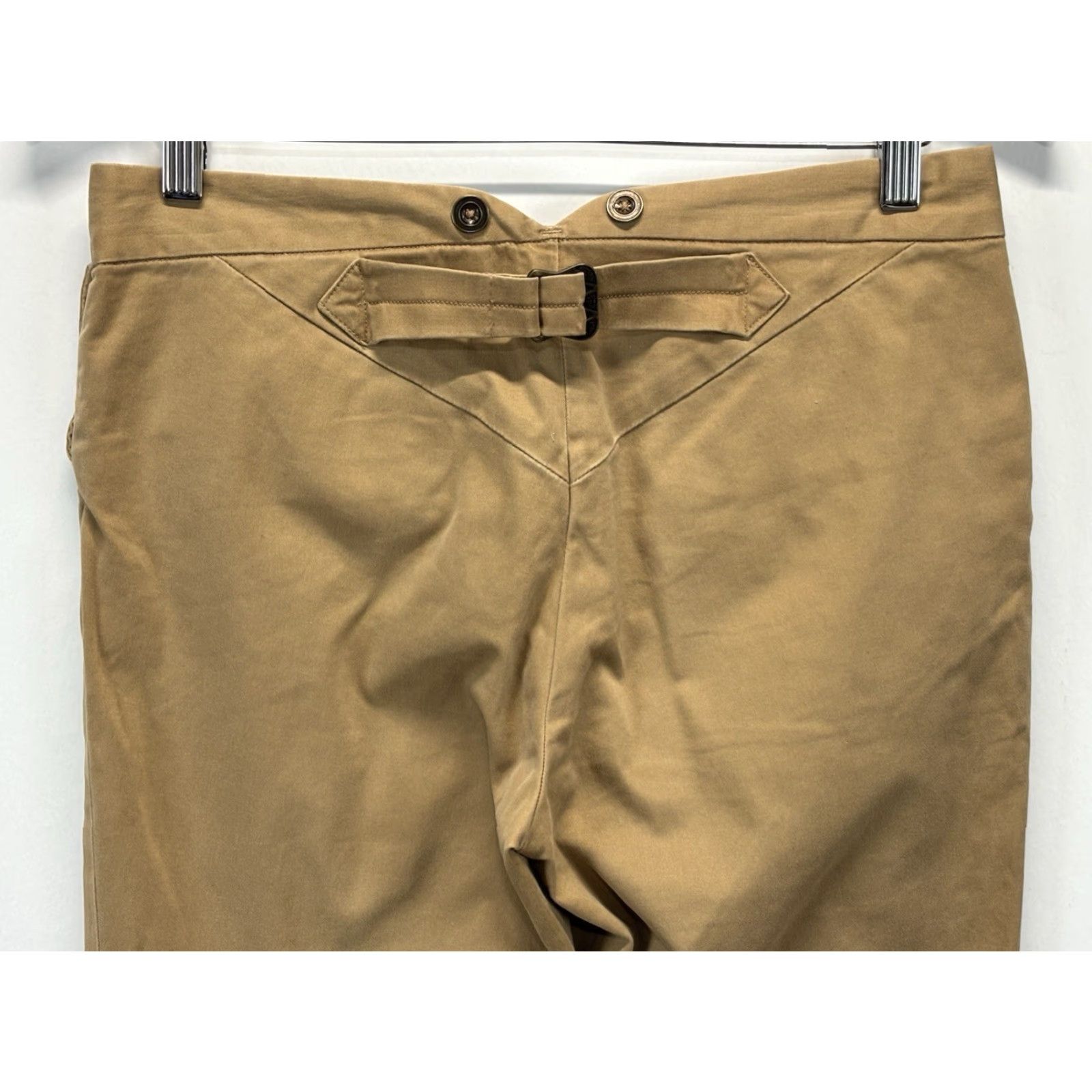 Ralph Lauren VINTAGE Ralph Lauren Women's Riding Pants Size 4 Ankle Chino Equestrian Buckle Back Buttons Brown Size 27" / US 4 / IT 40 - 5 Thumbnail