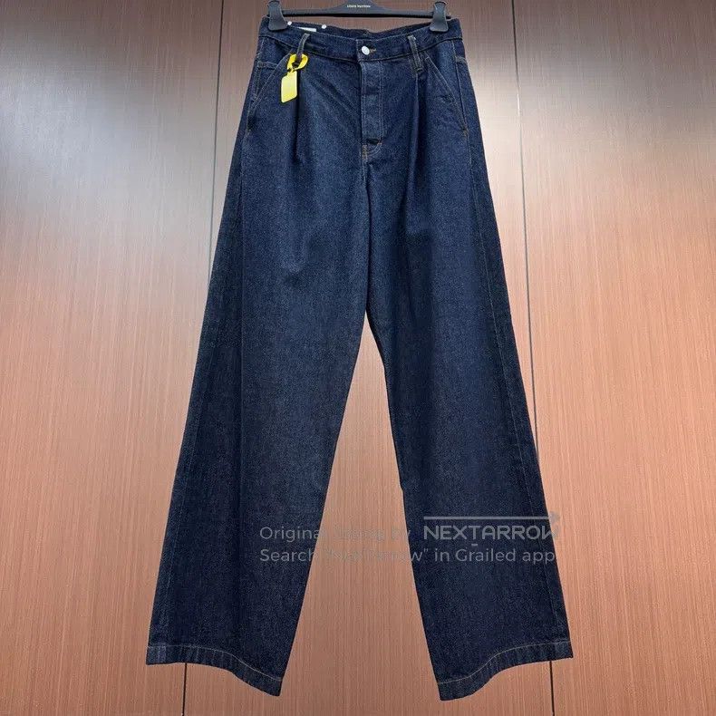 Dries Van Noten Dries Van Noten Leather Label Wide-leg Jeans Size 30" / US 8 / IT 44 - 1 Thumbnail