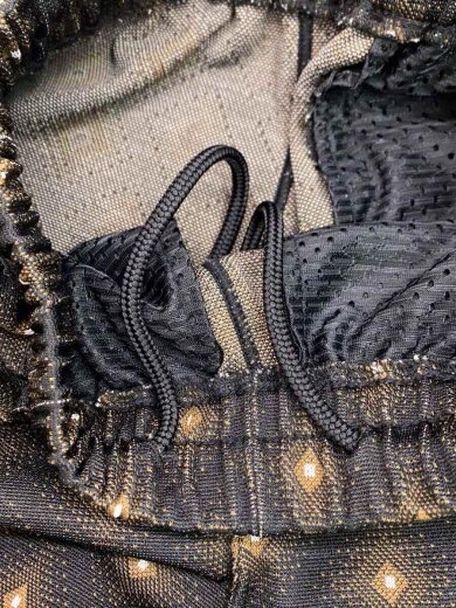 Needles Needles Polyester Pants Black Pattern Size US 32 / EU 48 - 3 Thumbnail