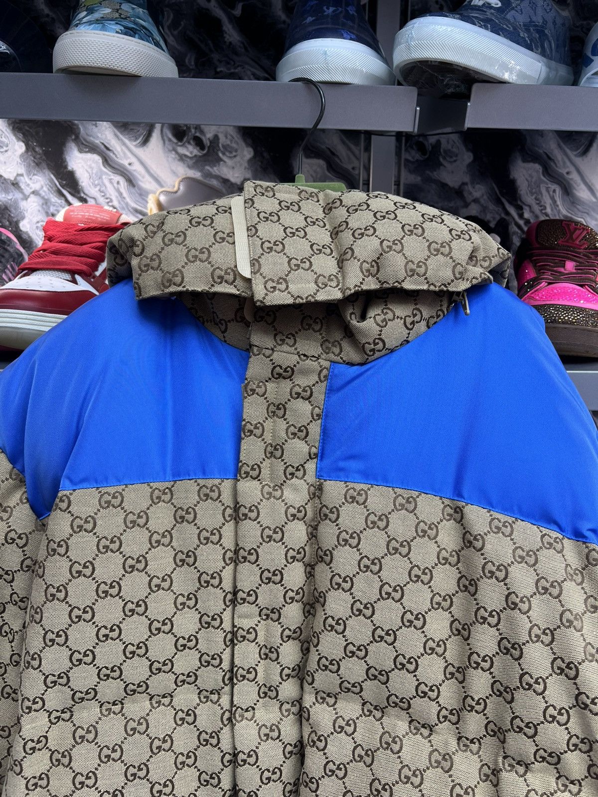 Gucci Gucci GG Canvas Blue Puffer Size US XL / EU 56 / 4 - 6 Thumbnail