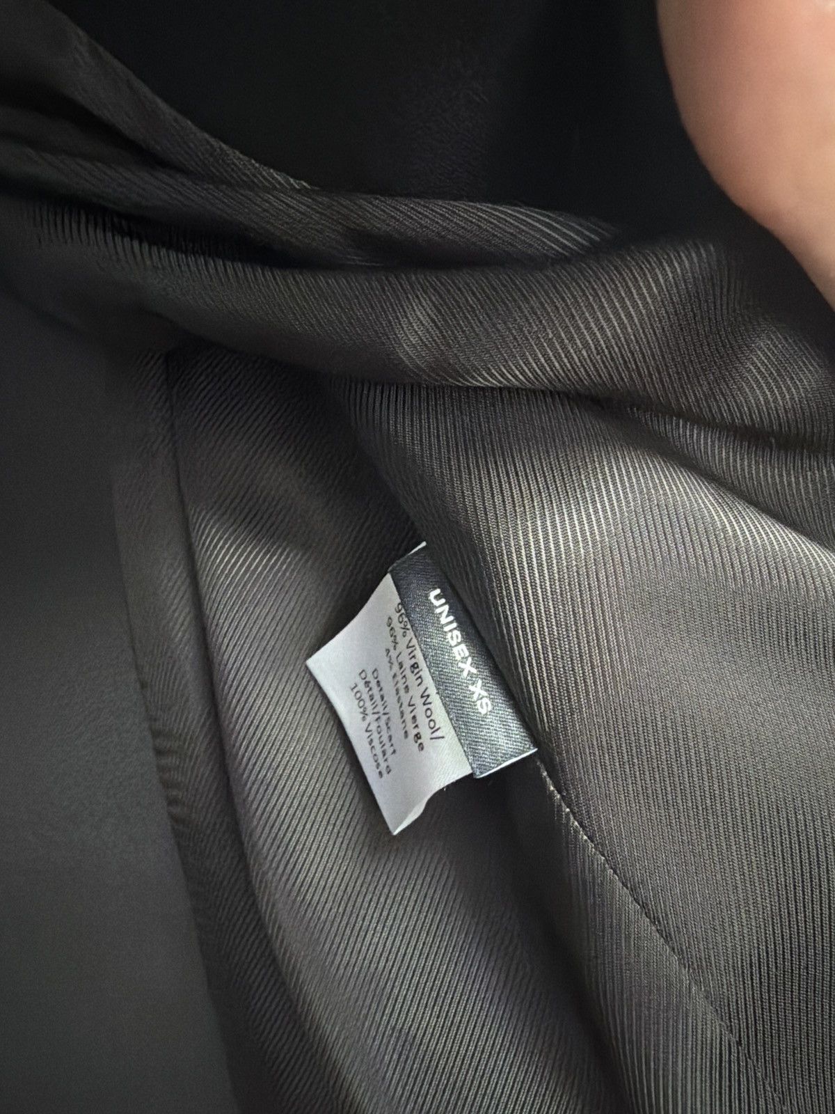Y/Project Y/Project Black Secret Scarf Blazer Size 40R - 3 Thumbnail