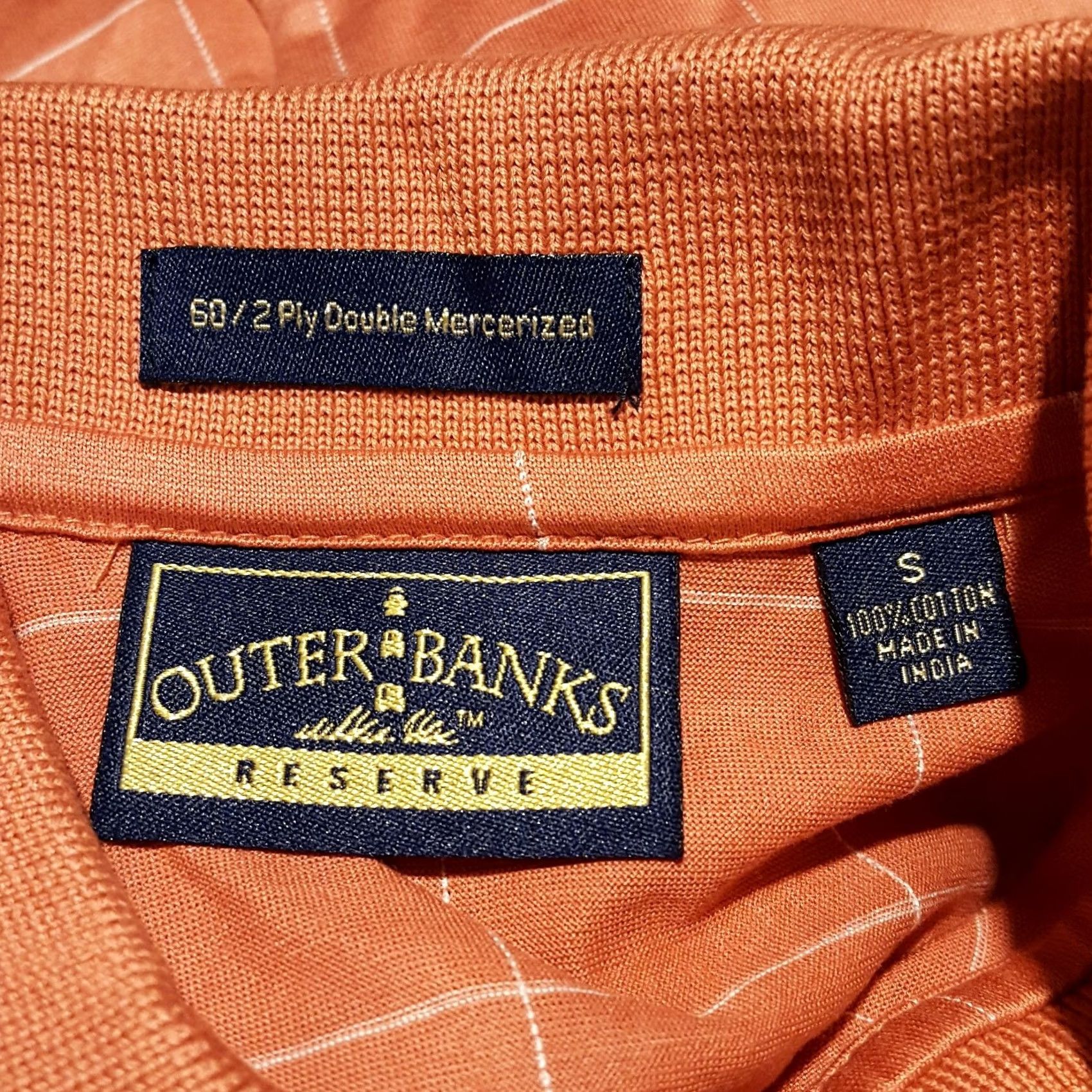 Vintage VINTAGE Outer Banks Salmon Plaid Polo Shirt - Short Sleeve - Size S - Men Size US S / EU 44-46 / 1 - 4 Thumbnail