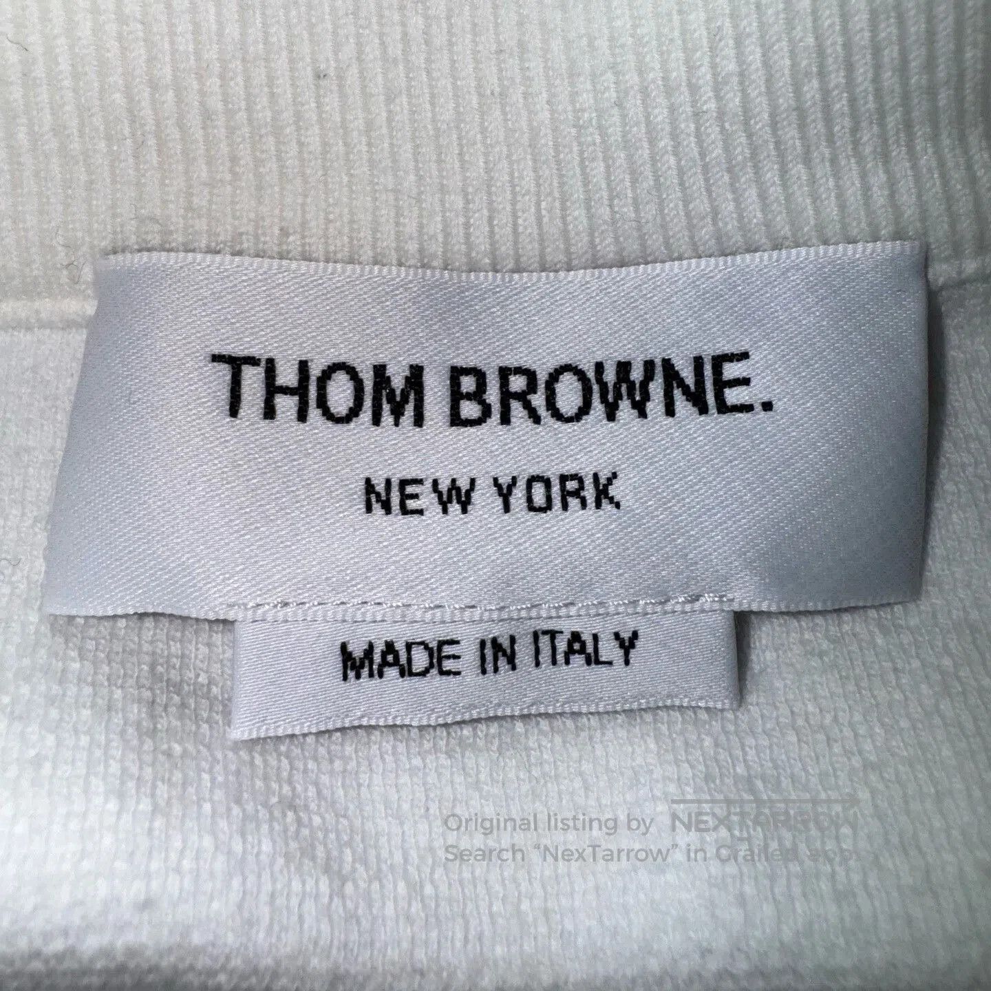 Thom Browne thom browne white quarter zip sweatshirt. Size US M / EU 48-50 / 2 - 3 Thumbnail