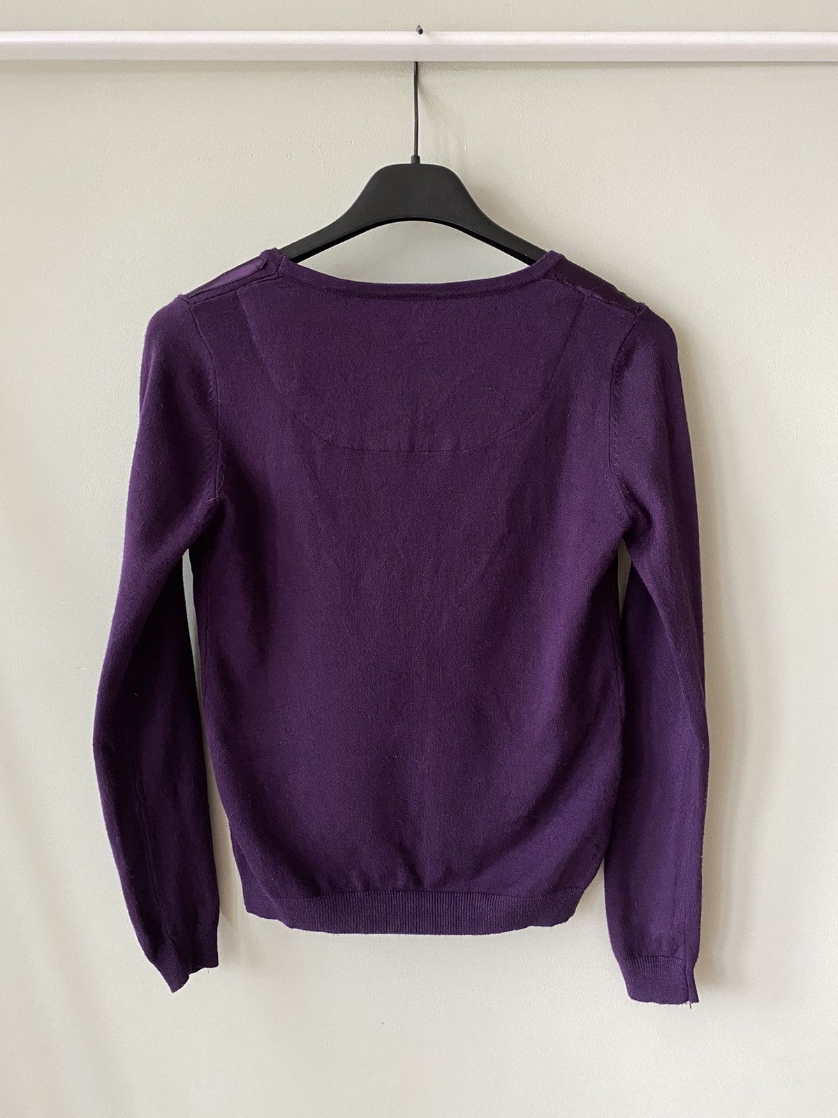 Max Mara Max Mara Vintage v neck jumper sweater Size L / US 10 / IT 46 - 2 Thumbnail
