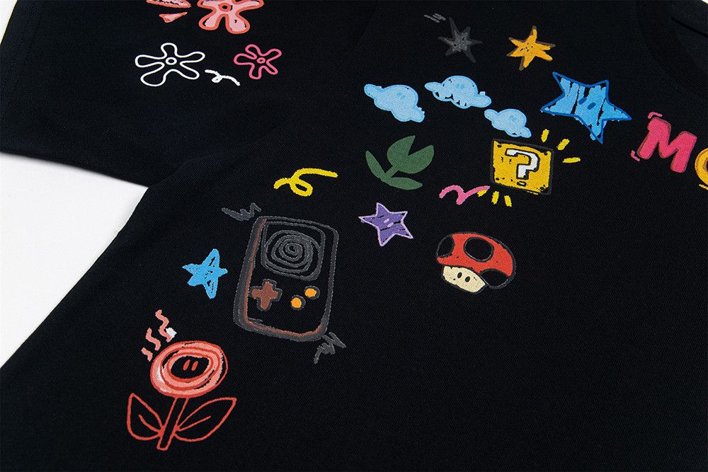 Japanese Brand American-Style Creative Cartoon Graffiti Print T-Shirt Size US M / EU 48-50 / 2 - 3 Thumbnail