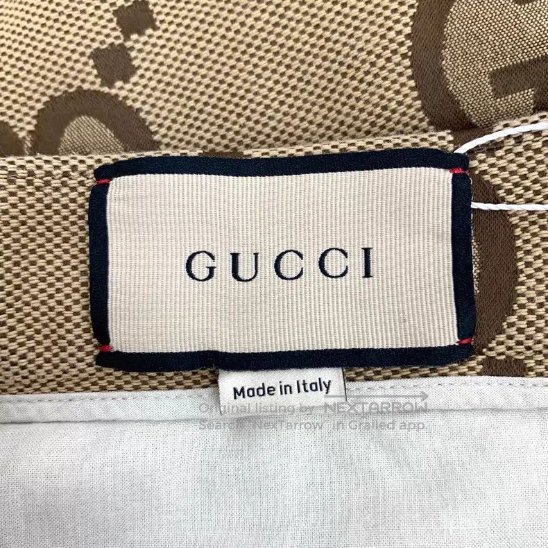 Gucci Gucci Brown logo jacquad full print cotton casual shorts Size US 34 / EU 50 - 5 Thumbnail