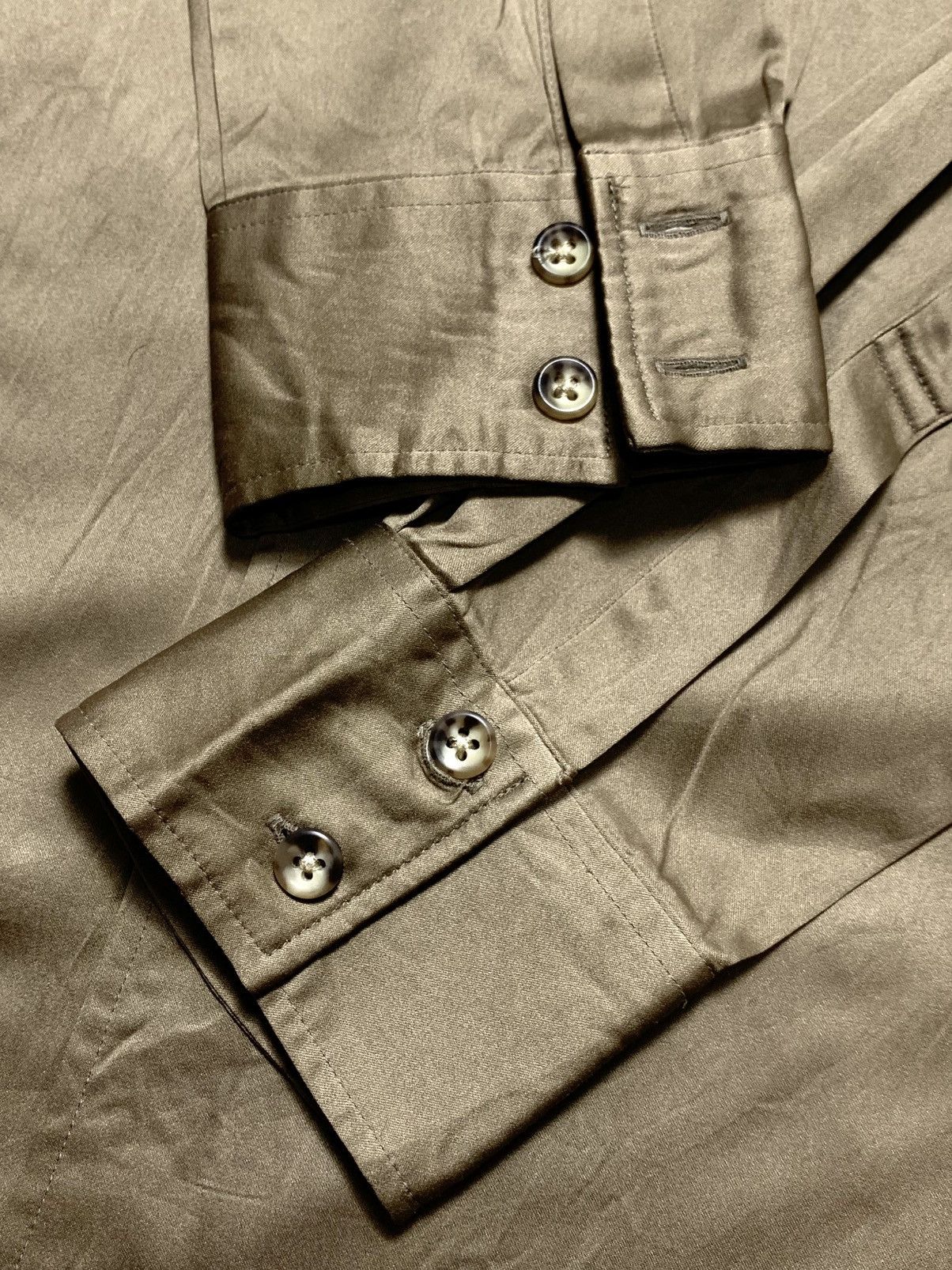 Tornado Mart 💥 Rare Tornado Mart Avant Garde Brown Long Sleeve Shirt Size US L / EU 52-54 / 3 - 5 Thumbnail