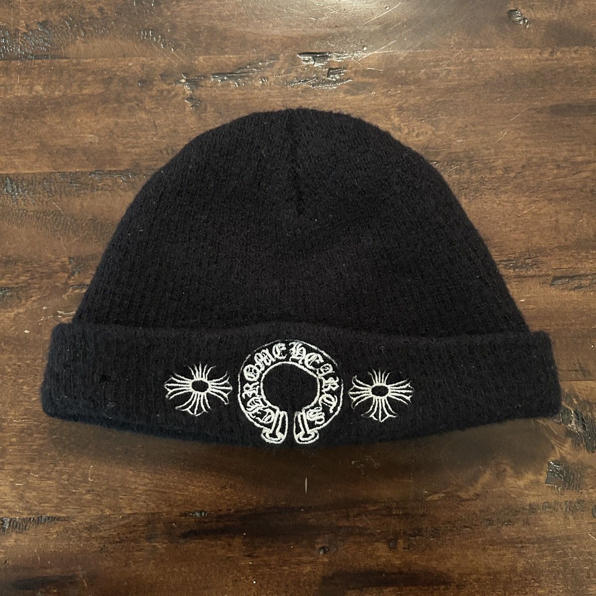Chrome Hearts Chrome hearts horseshoe beanie hat | Grailed