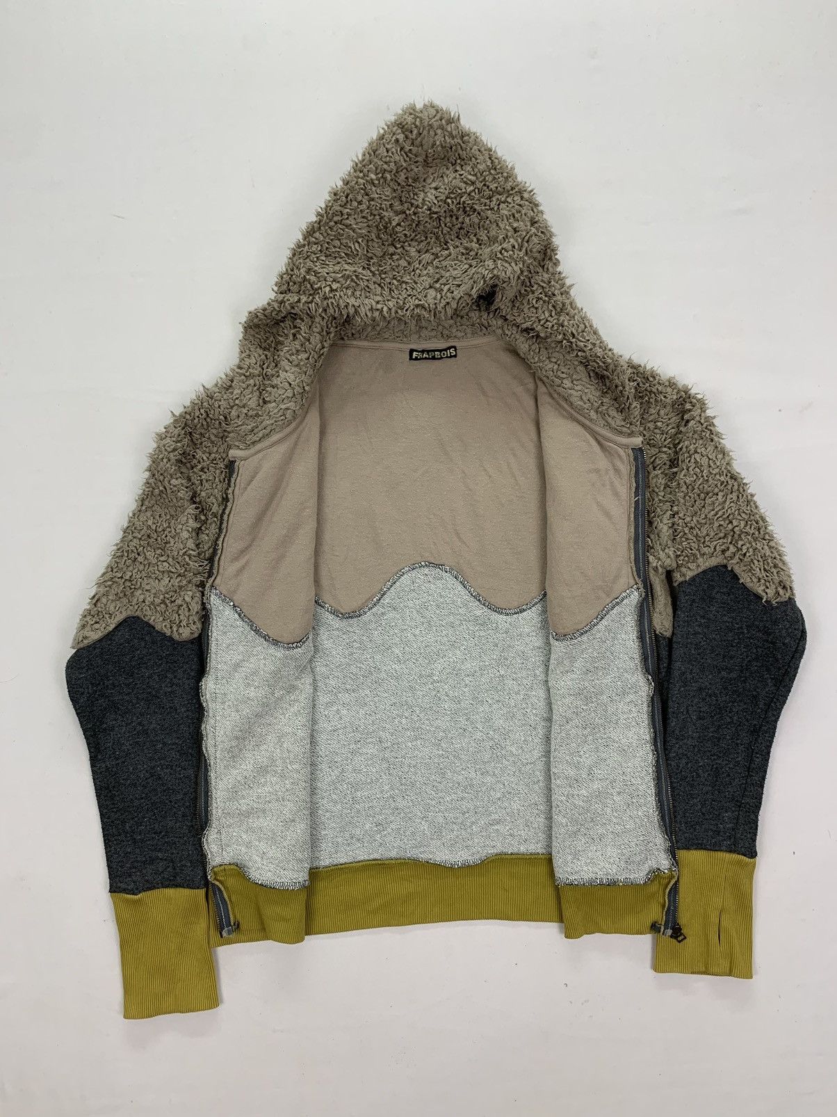 Frapbois × Issey Miyake Dope 🔥 vintage frapbois hoodie with fur Size ONE SIZE - 4 Thumbnail