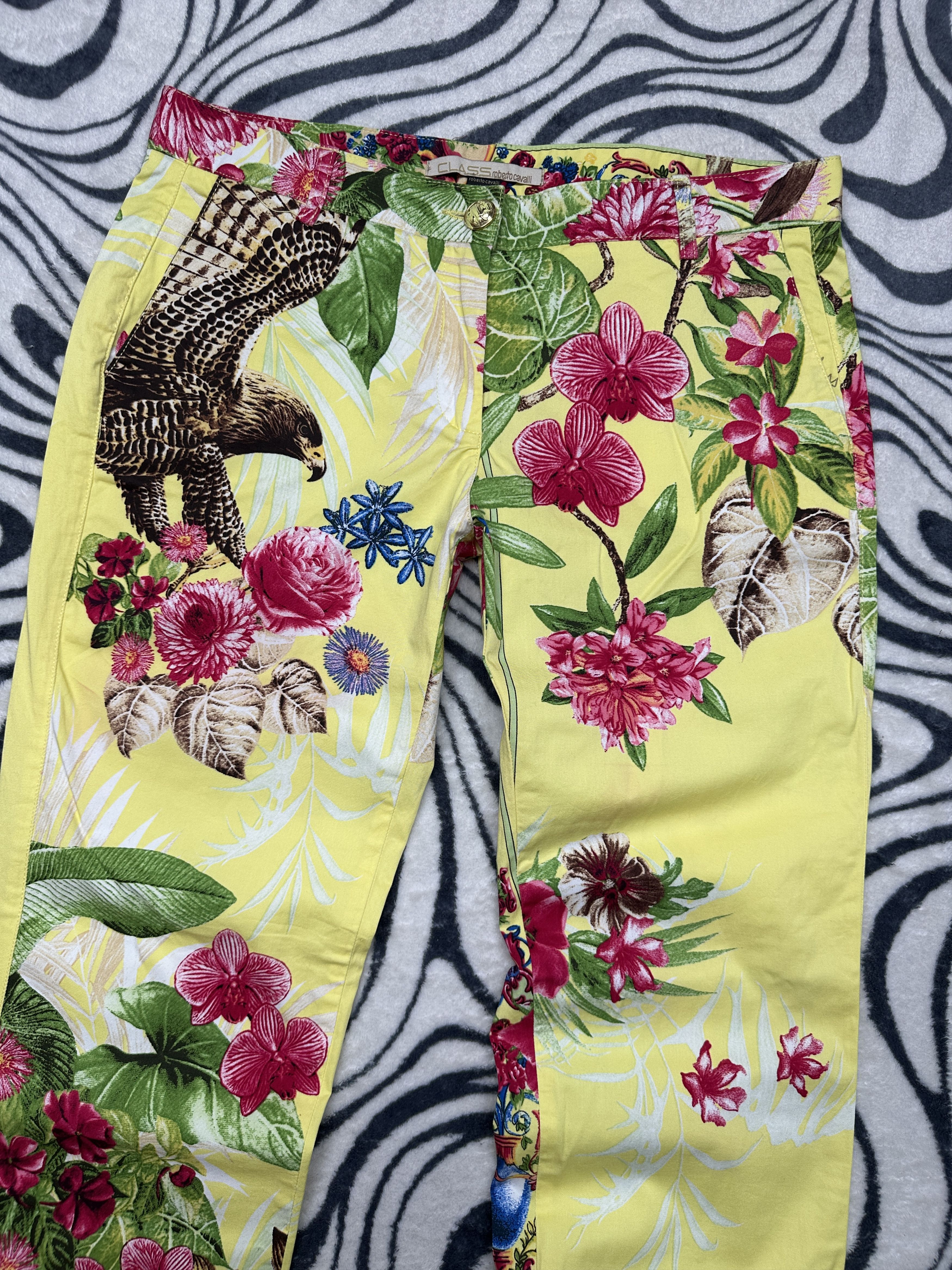 Roberto Cavalli Class Roberto Cavalli Vintage Womens Printed Pants Size 34" / US 12 / IT 48 - 2 Thumbnail