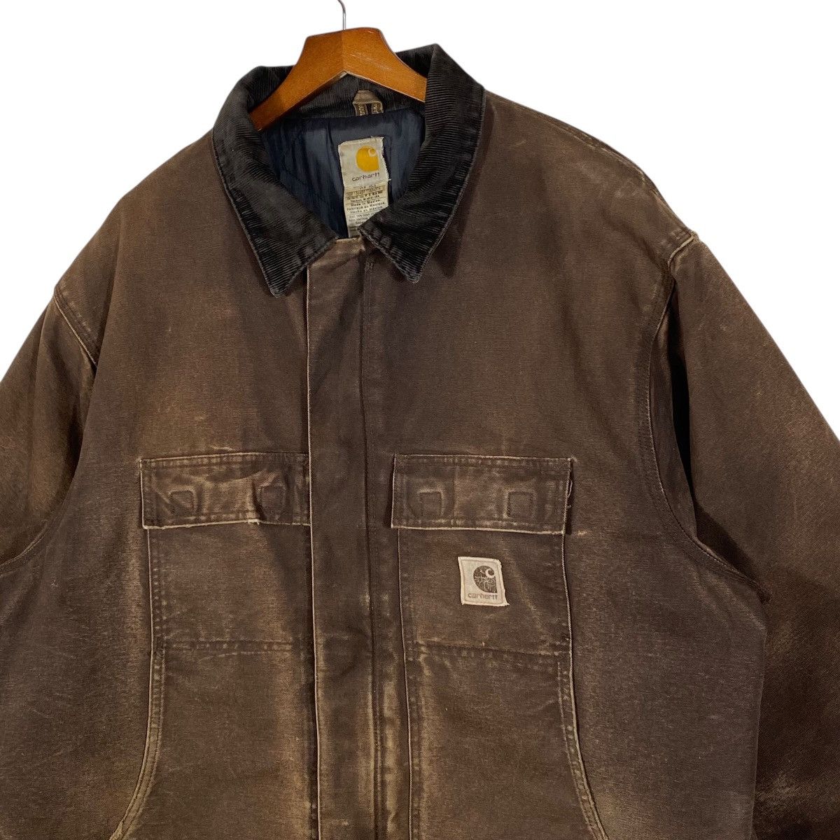 Carhartt Vintage Carhartt C26 DKB Mocha Dual Zip Quilted Workwear Size US XL / EU 56 / 4 - 7 Thumbnail