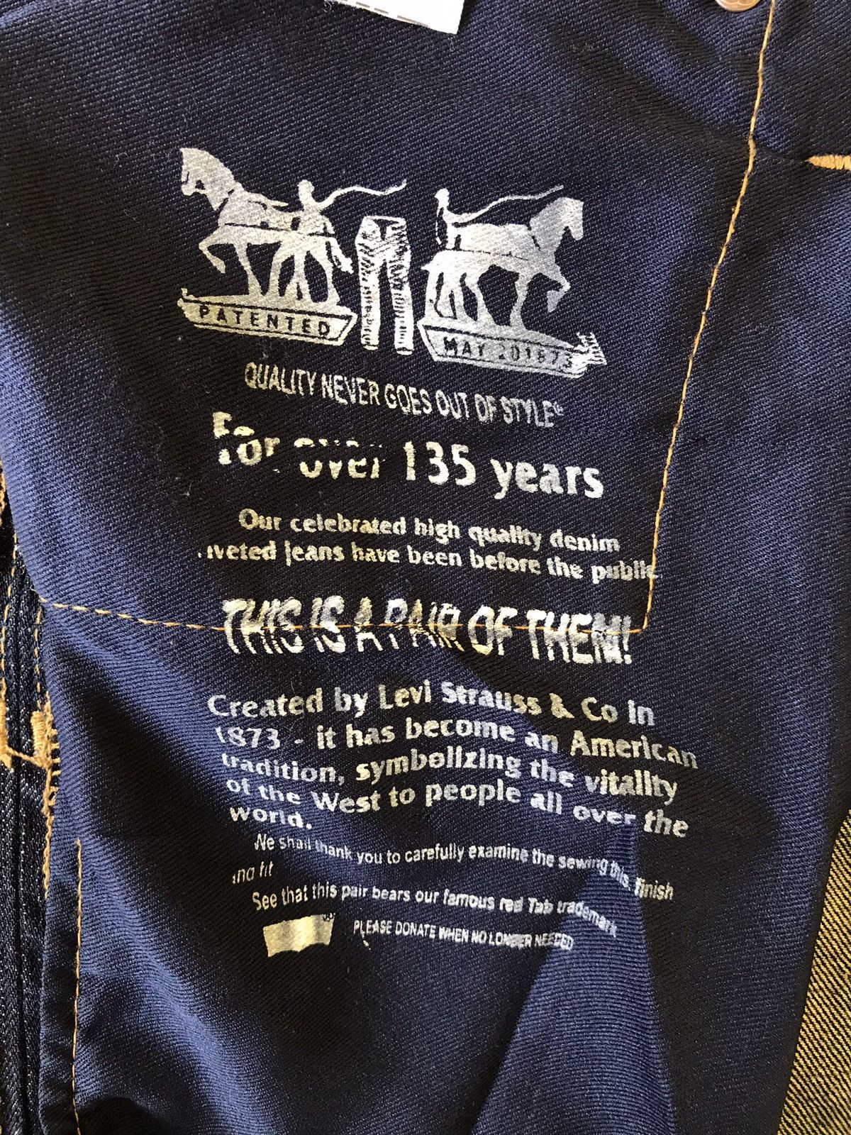 Levi's × Levi's Vintage Clothing Rare Levi’s 130 Year Anniversary / Limited Edition Jeans Size US 32 / EU 48 - 13 Thumbnail