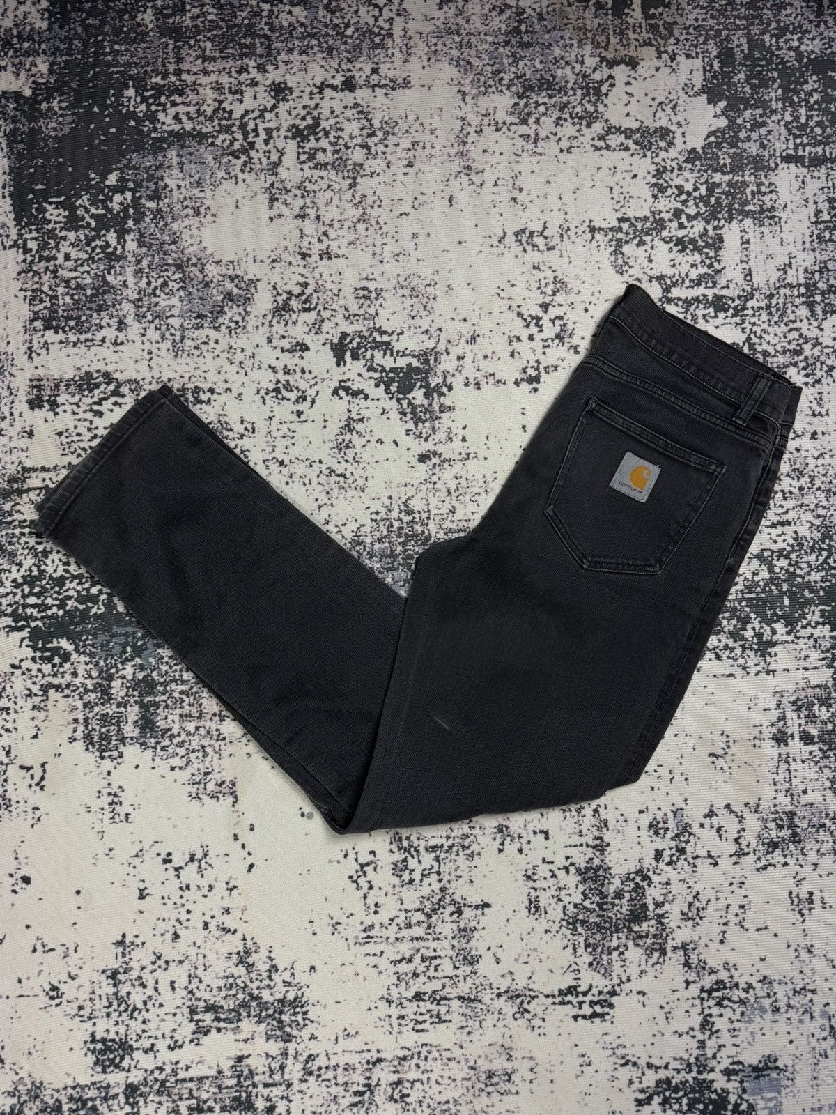 Carhartt Vintage Carhartt Wip Slam Pants Black Faded Denim grey Jeans Size US 32 / EU 48 - 1 Thumbnail