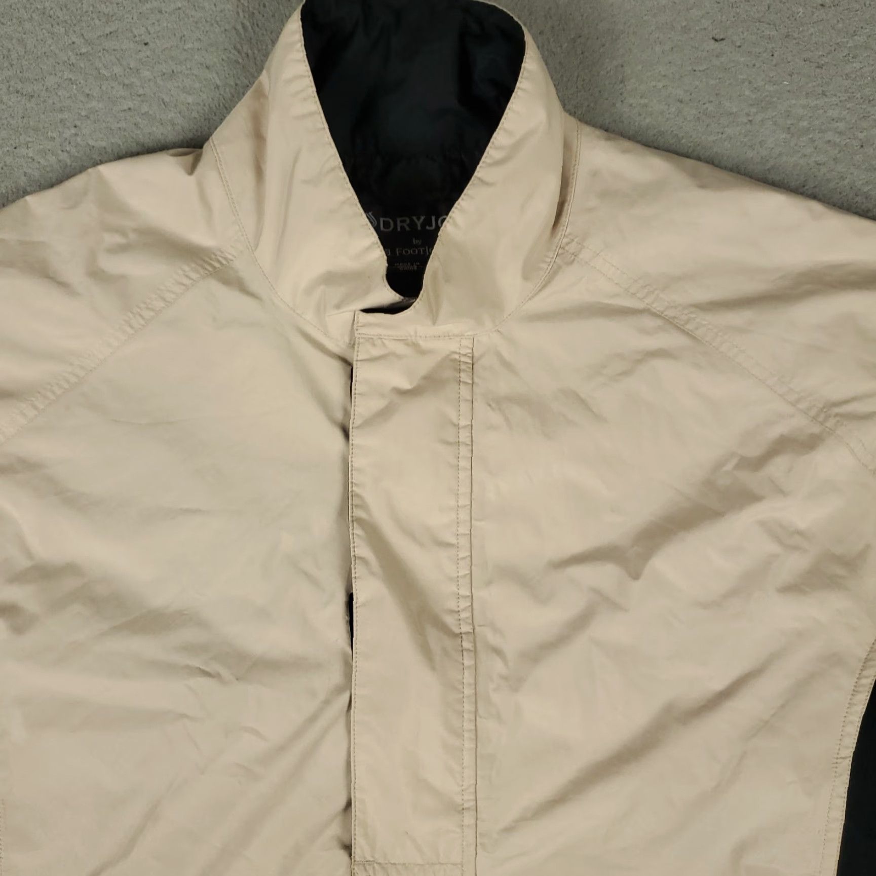 Footjoy FootJoy Jacket Mens M Beige 1/4 Zip Windbreaker Pullover Pockets Short N/A Size US M / EU 48-50 / 2 - 2 Thumbnail
