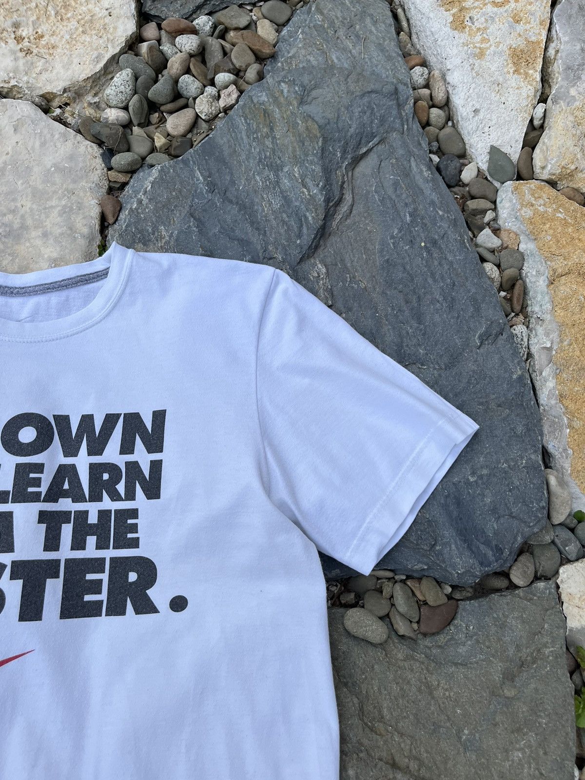 Nike × Vintage Nike Sit Down And Learn From The Master y2k t-shirt tee hype Size US L / EU 52-54 / 3 - 2 Thumbnail