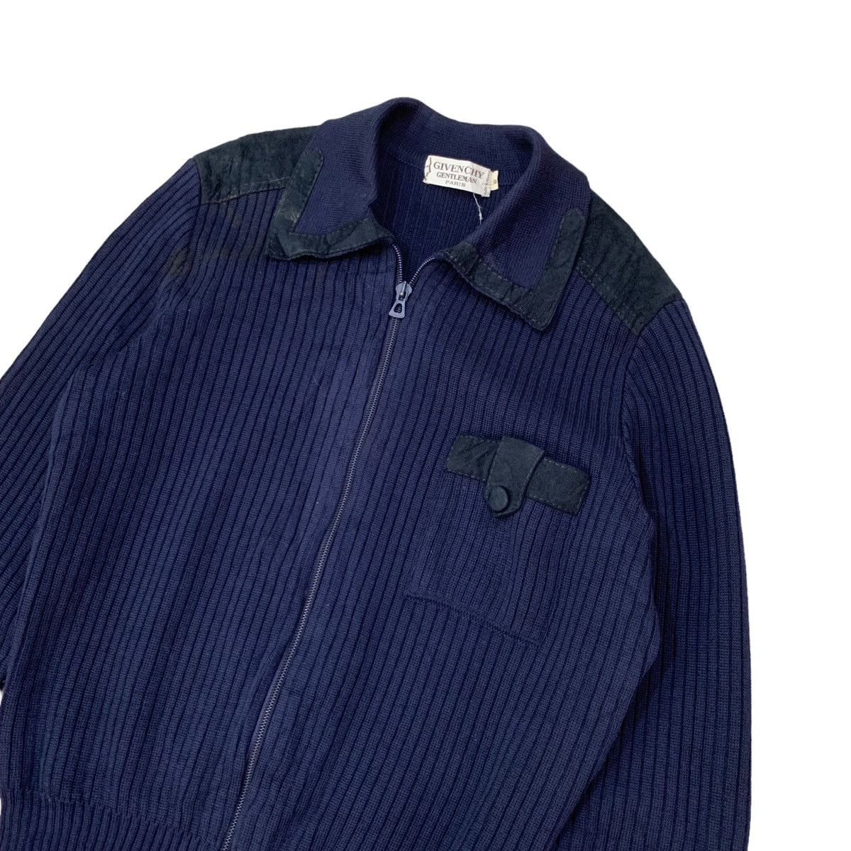 Givenchy 🔥Vintage Givenchy Wool Knit Zipper Jacket Size US S / EU 44-46 / 1 - 7 Thumbnail
