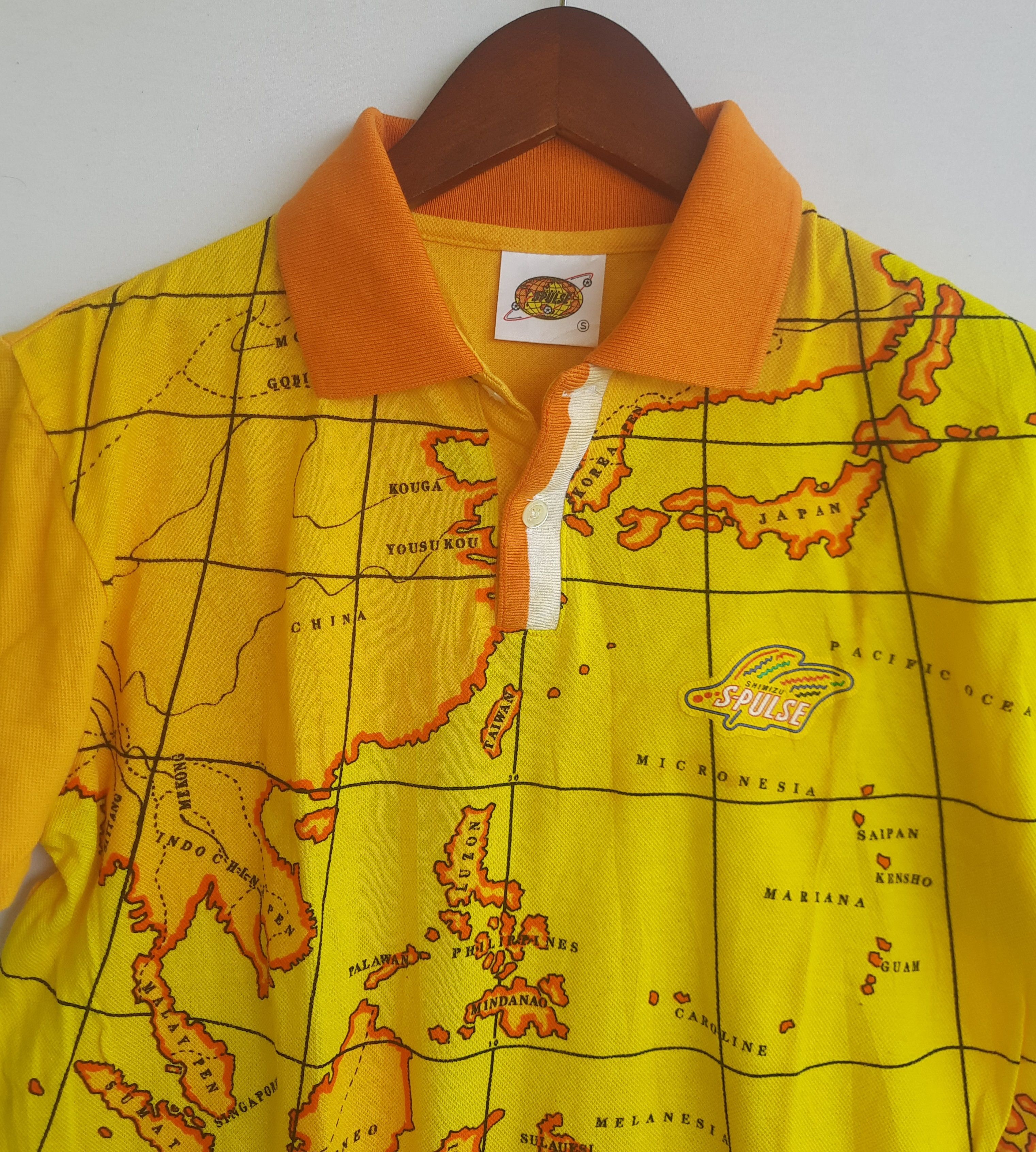 Japanese Brand Vintage 90s Shimizu S-Pulse Japanese Polo Shirts Size US S / EU 44-46 / 1 - 2 Thumbnail