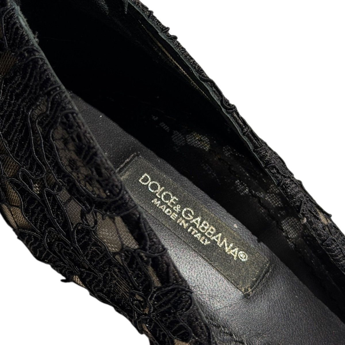 Dolce & Gabbana Taormina lace crystal pumps Size US 10.5 / IT 40.5 - 3 Thumbnail