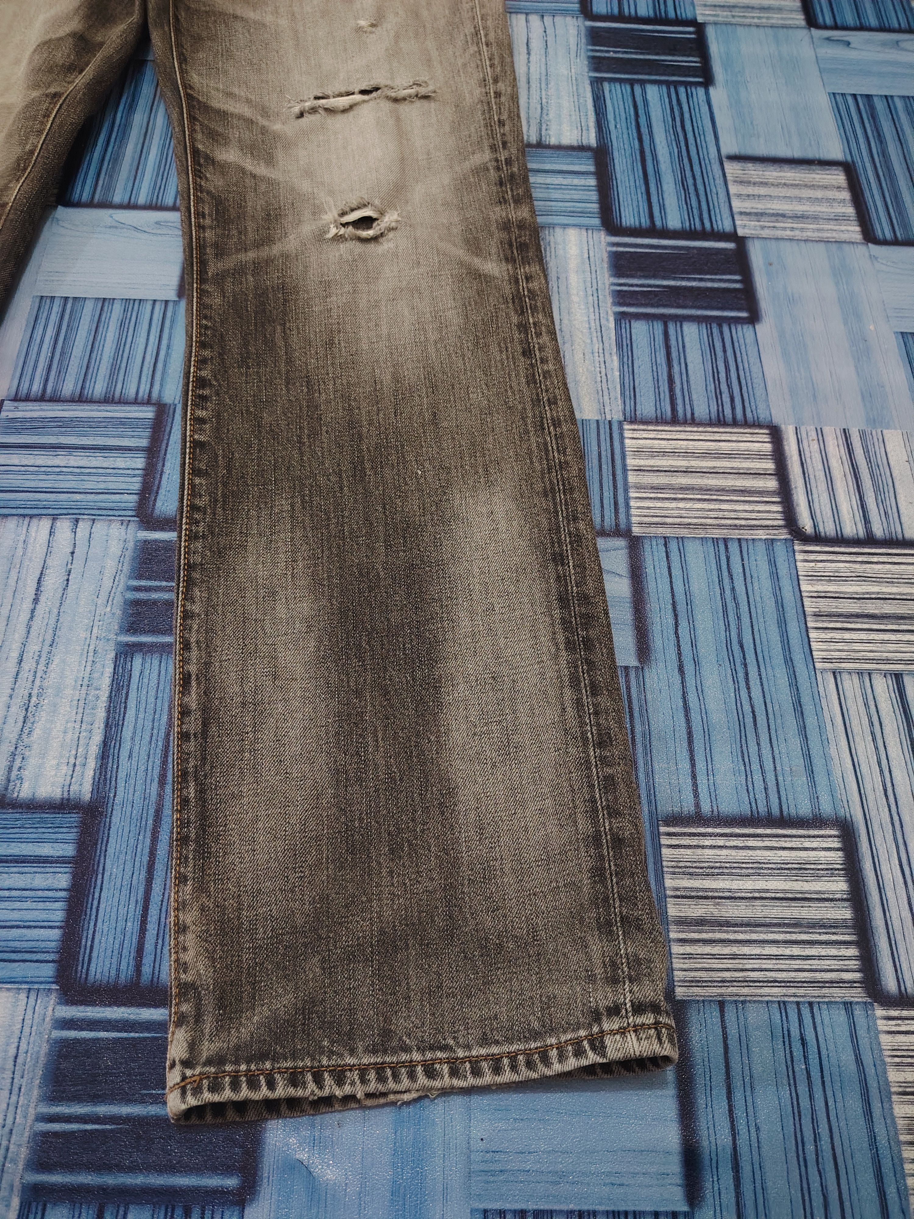 Ne-Net Japanese Net Jeans Distressed Jeans Ripped Jeans Mudwash Size US 31 - 5 Thumbnail