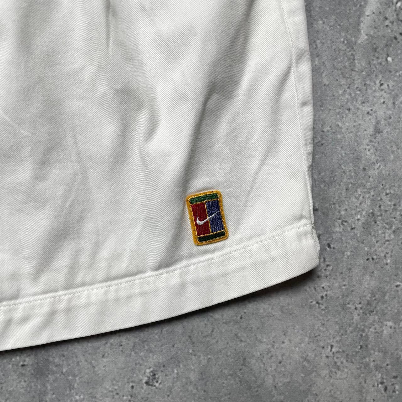 Vintage Vintage 90s Nike Court Tennis Cotton Shorts White Size 36 Size US 36 / EU 52 - 8 Thumbnail